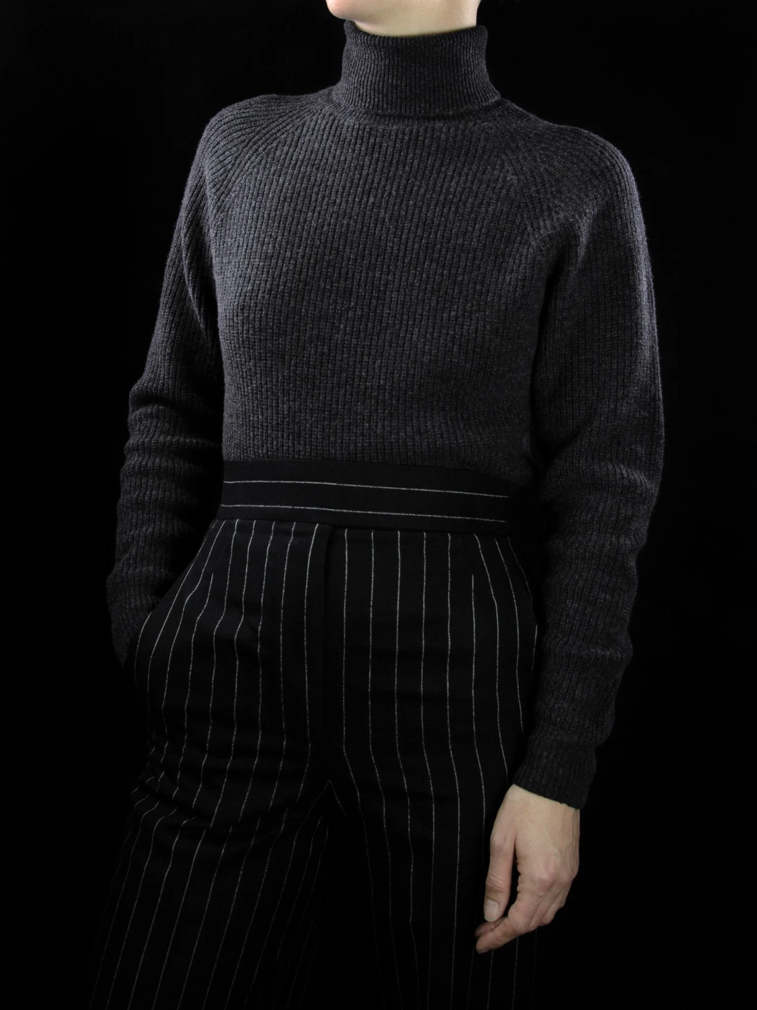 lawton-womens-english-rib-roll-neck-jumper-charcoal-worn-front.jpg