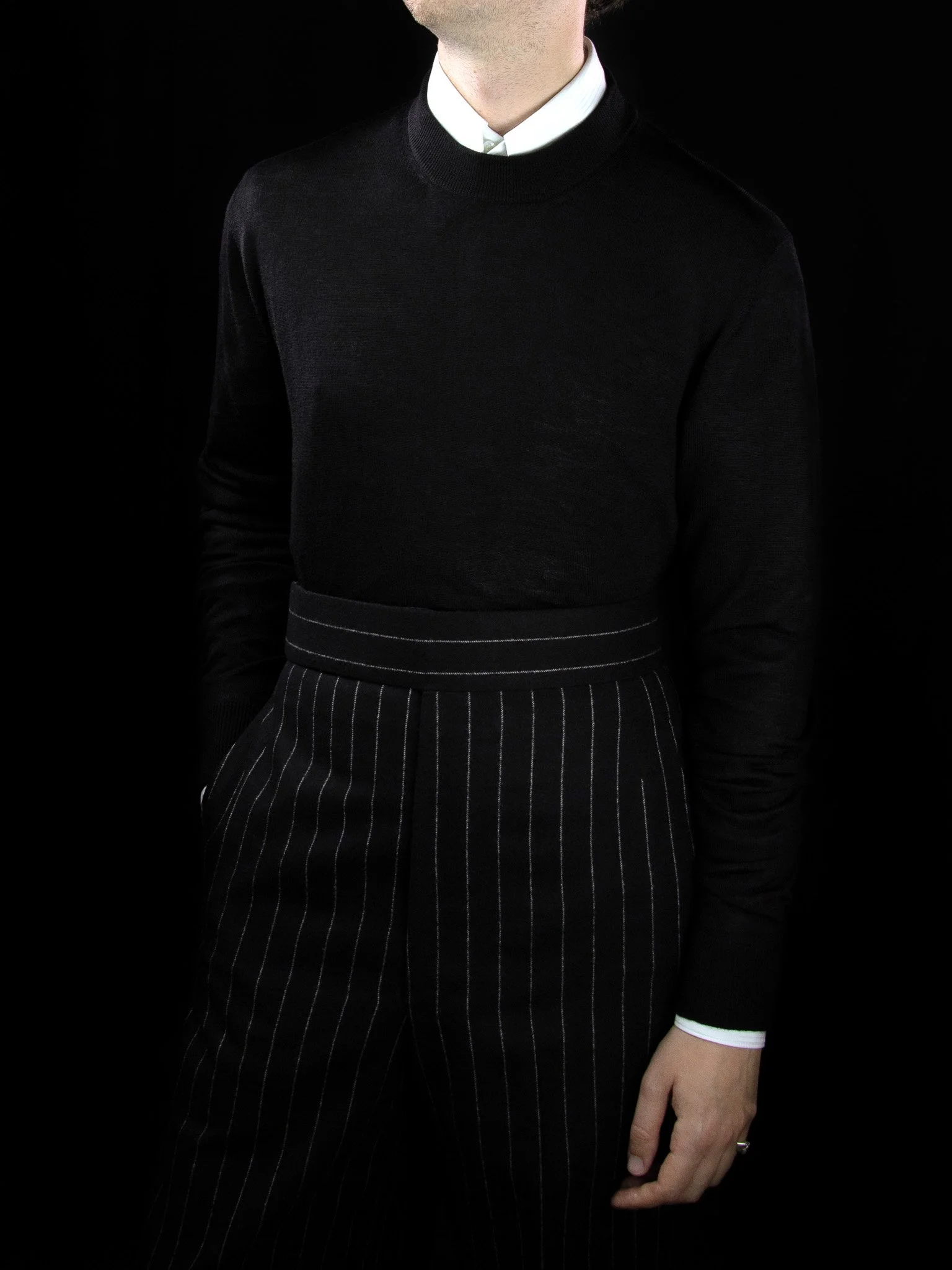 lawton-mens-crew-neck-jumper-black-worn-with-shirt-front.jpg