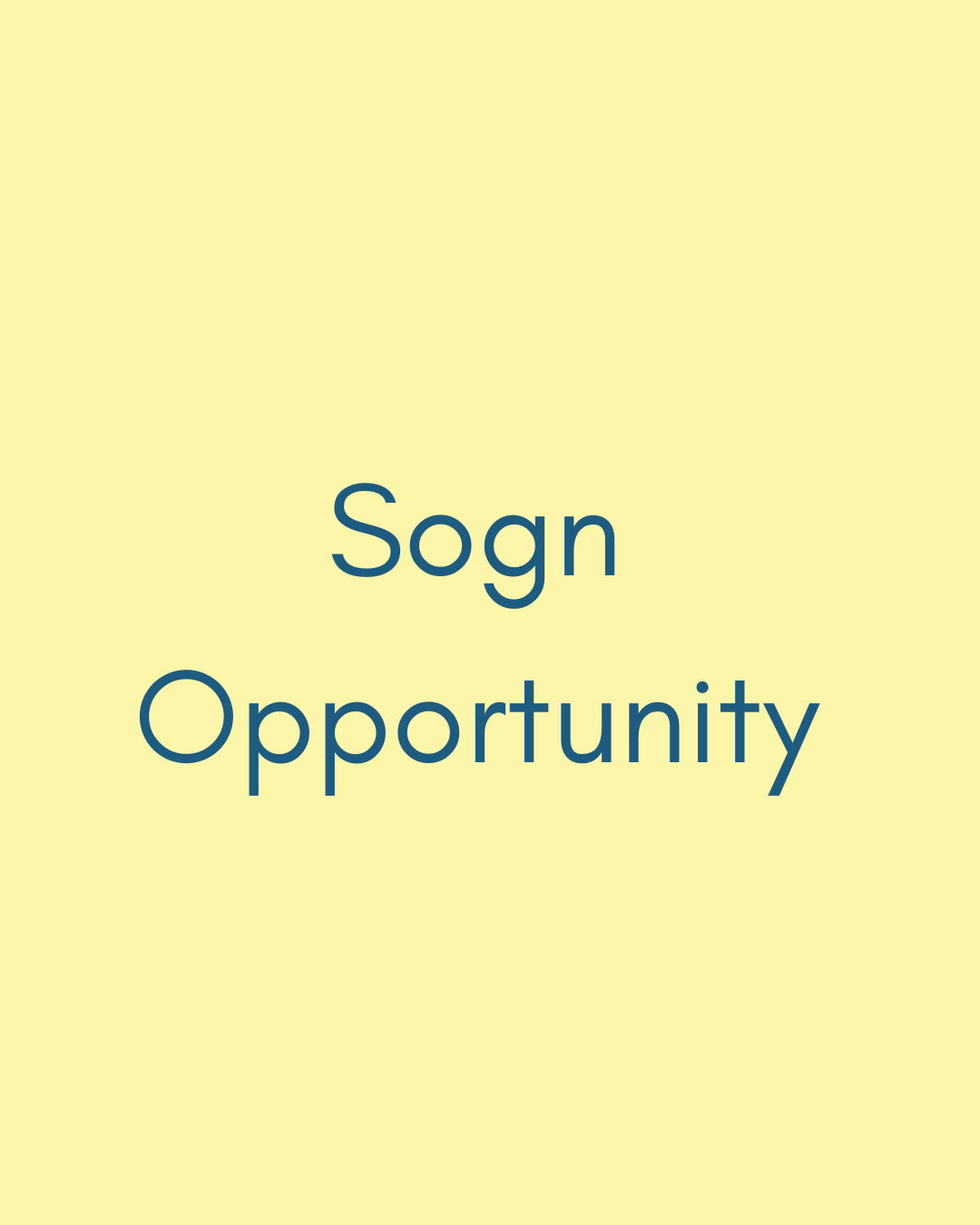 No er søknaden open: Sogn Opportunity kull 26/27