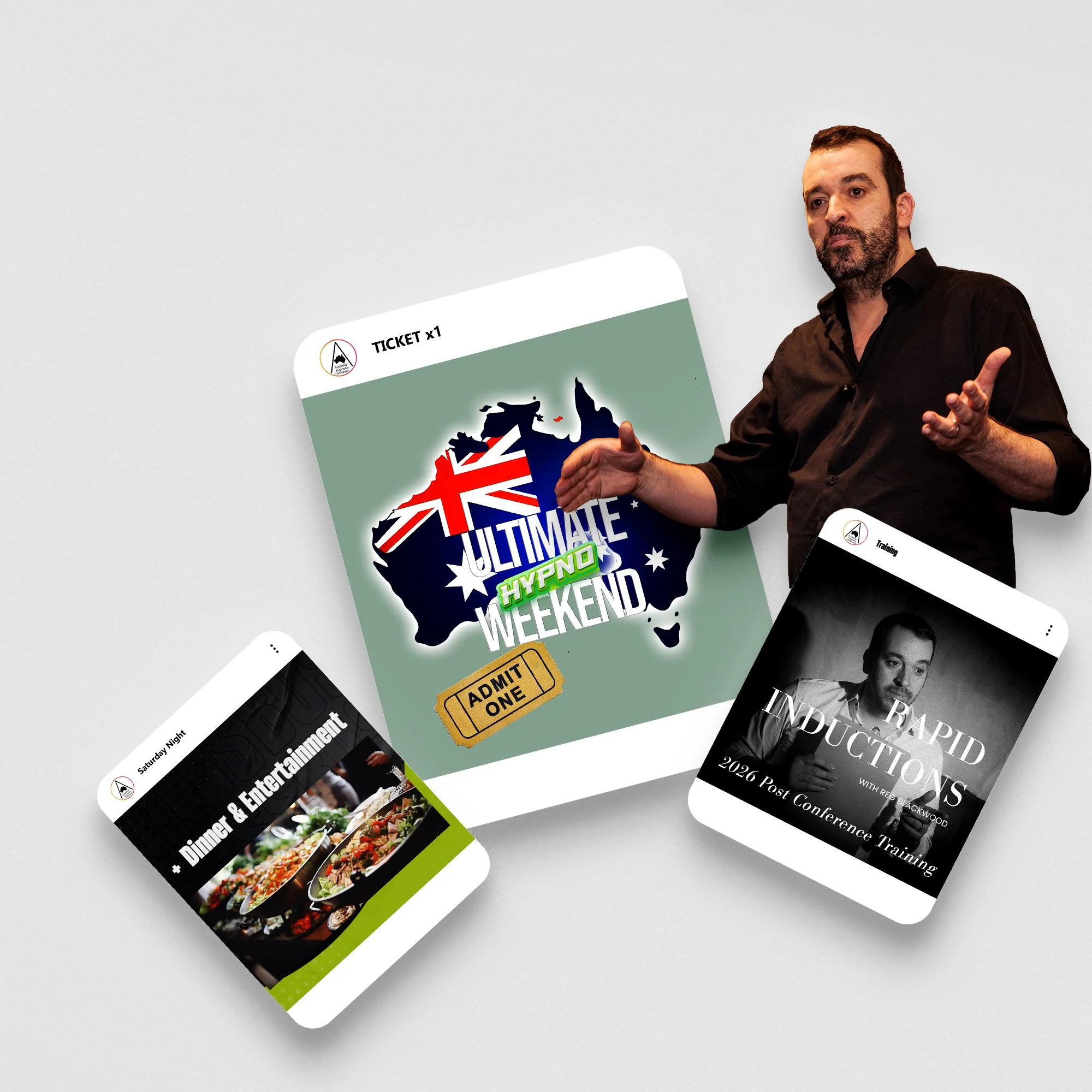 CONFERENCE 2026 Early Bird + Saturday Night + Training with Reg Blackwood - $750 (normally $1,050)