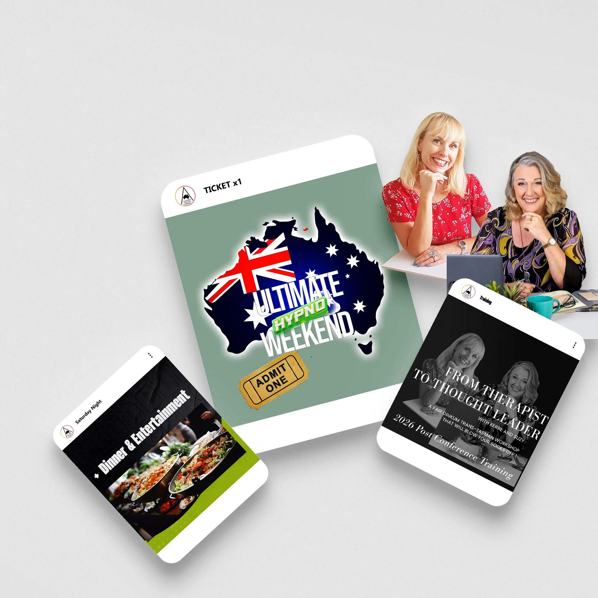 CONFERENCE 2026 Early Bird + Saturday Night + Training with Kerre and Suzy - $750 (normally $1,050)