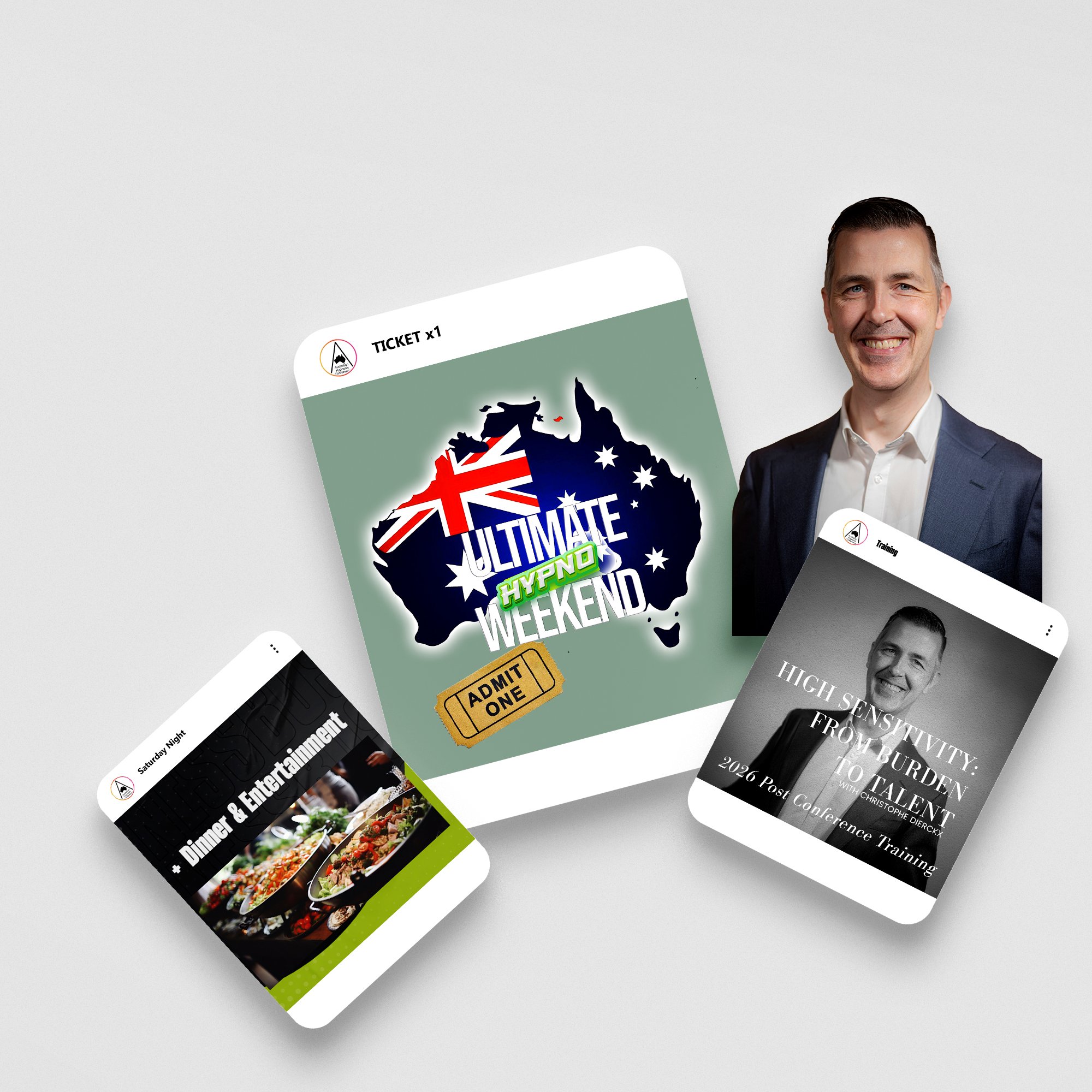 CONFERENCE 2026 Early Bird + Saturday Night + Training with Christophe Dierckx - $750 (normally $1,050)