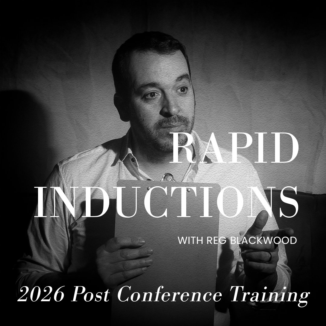 POST CONFERENCE TRAINING NOV 9, 2026 Rapid Inductions With Reg Blackwood - Stage Hypnotist