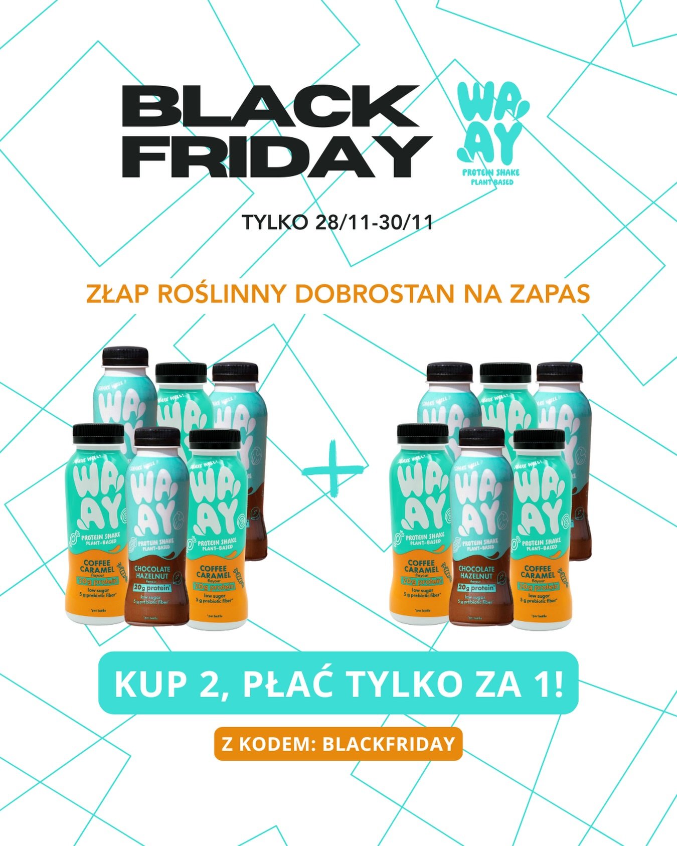 UWAGA, PLANTWAY TEAM! 💚 Mamy dla Was specjalny kod!

Ponieważ kochamy roślinny dobrostan tak samo jak Wy, mamy dla Was wyjątkową ofertę od naszej siostrzanej marki @waayshake ! Niech przyjemność i r&oacute;wnowaga trwają przez całą zimę!

ZŁAP WELLN