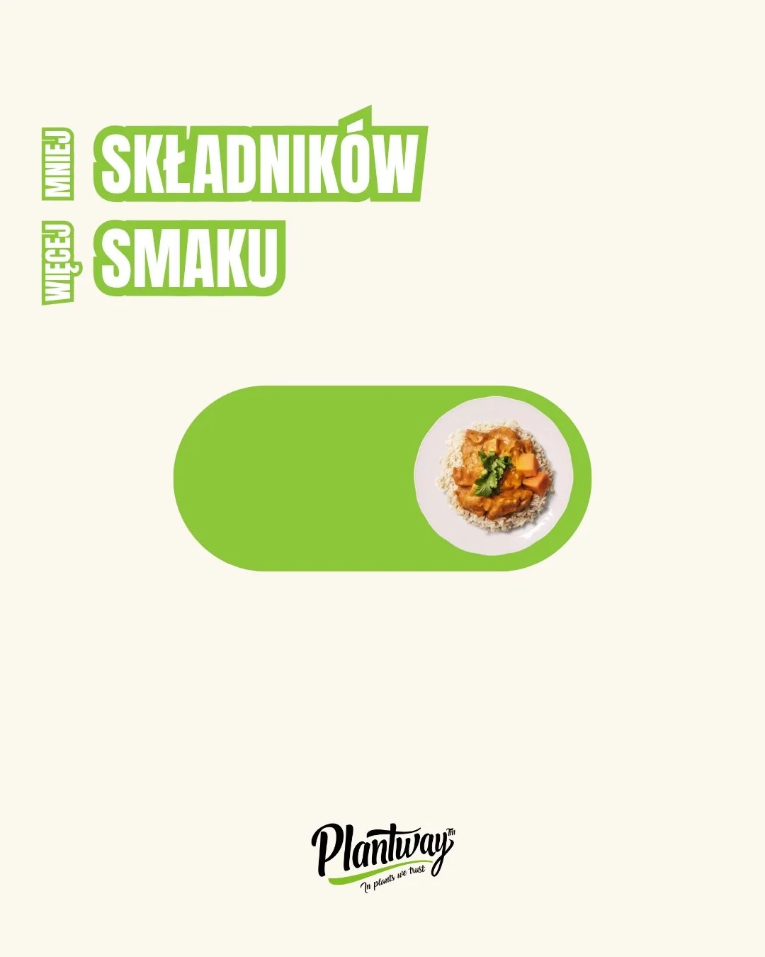 Wiele os&oacute;b myśli, że roślinne zamienniki mięsa mają długie, skomplikowane składy&hellip;

To mit - przynajmniej jeśli chodzi o nas 😋

Nasz Ku*czak wygląda tak:
woda, białko grochu 33%, olej rzepakowy, błonnik grochowy, przyprawy, s&oacute;l, 