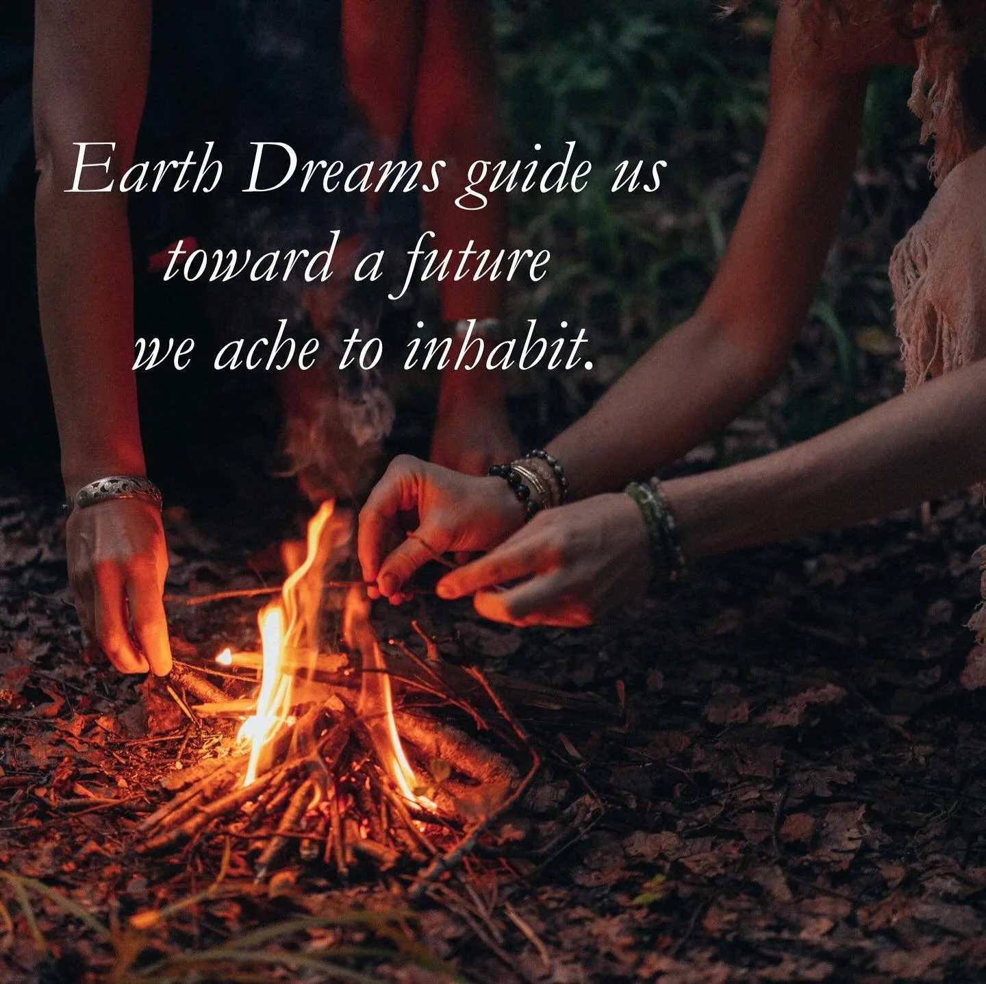 Earth Dreams carry a feral kind of faith; they call us toward a future we ache to inhabit. Earth Dreams shape us towards becoming each other's answered prayers...and not just humans! What are your local honeybees, waterways, gardens, doves dreaming f