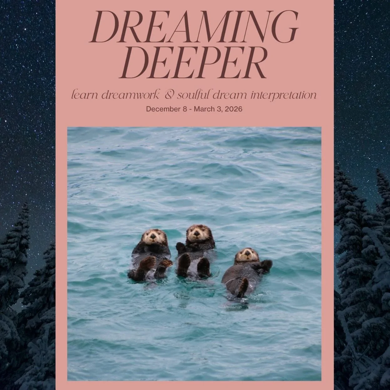 Chaotic photo dump with some very exciting news: Dreaming Deeper is back this winter!!
 This year&rsquo;s series weaves together the foundations of a bedtime + dreamwork practice - and I&rsquo;ve added new classes to help put into practice all that i