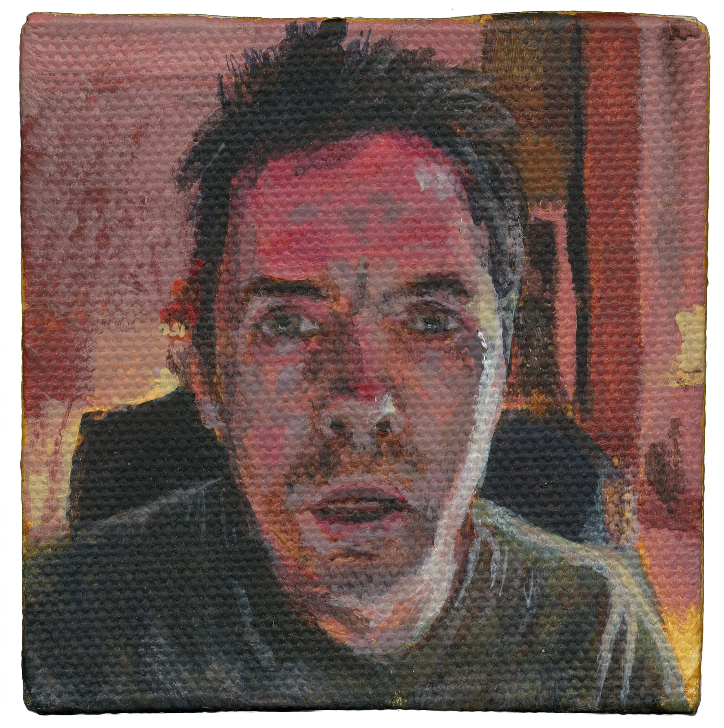 Self 3×3 | Acrylic on canvas | 3 x 3 inches | 2014