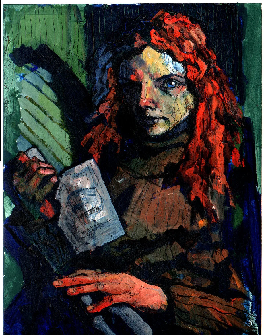 Magda | Acrylic and Ink on panel | 16 x 20 inches | 1999