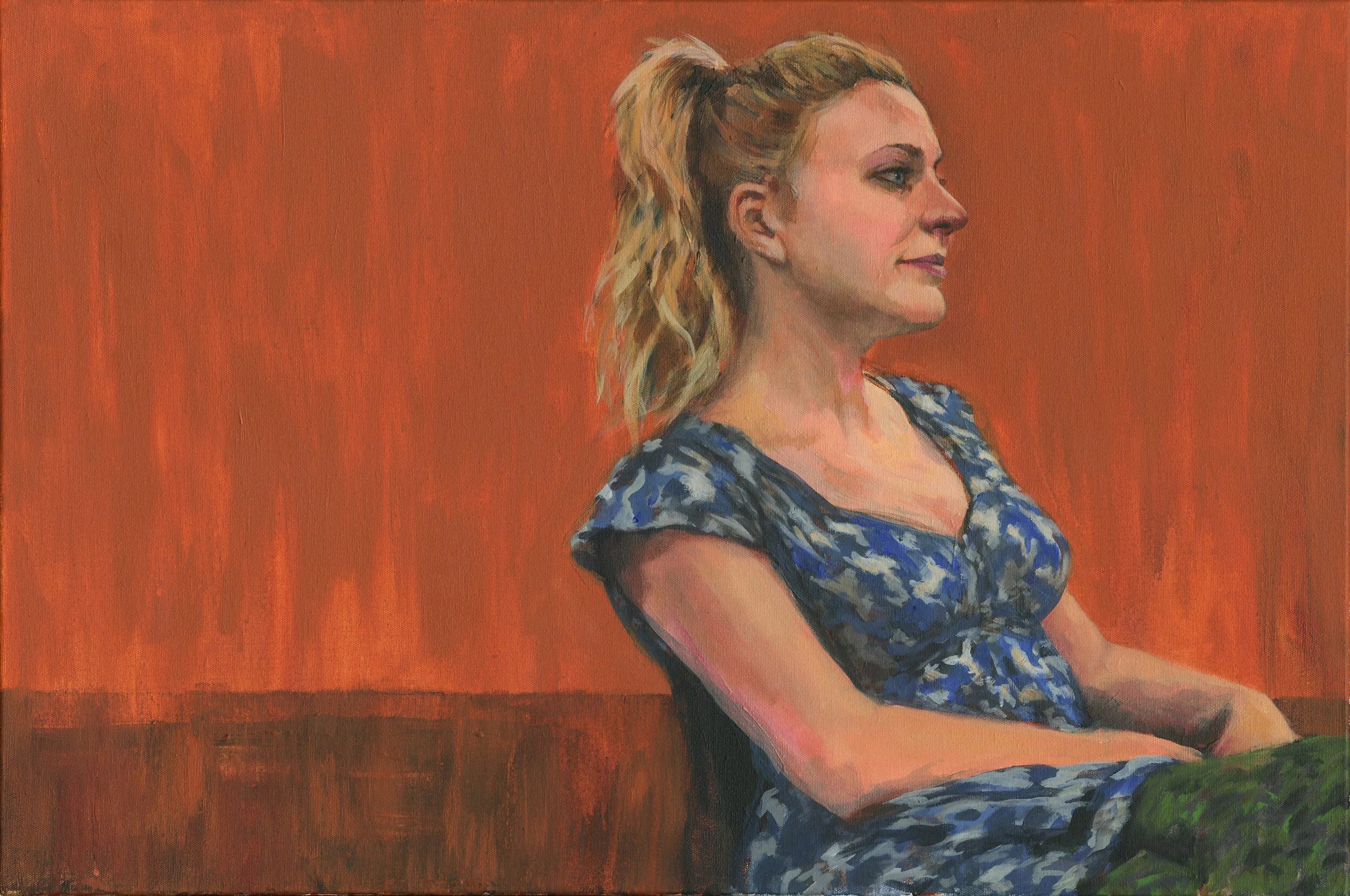 Sarah | Acrylic on canvas | 20 x 30 inches | 2015