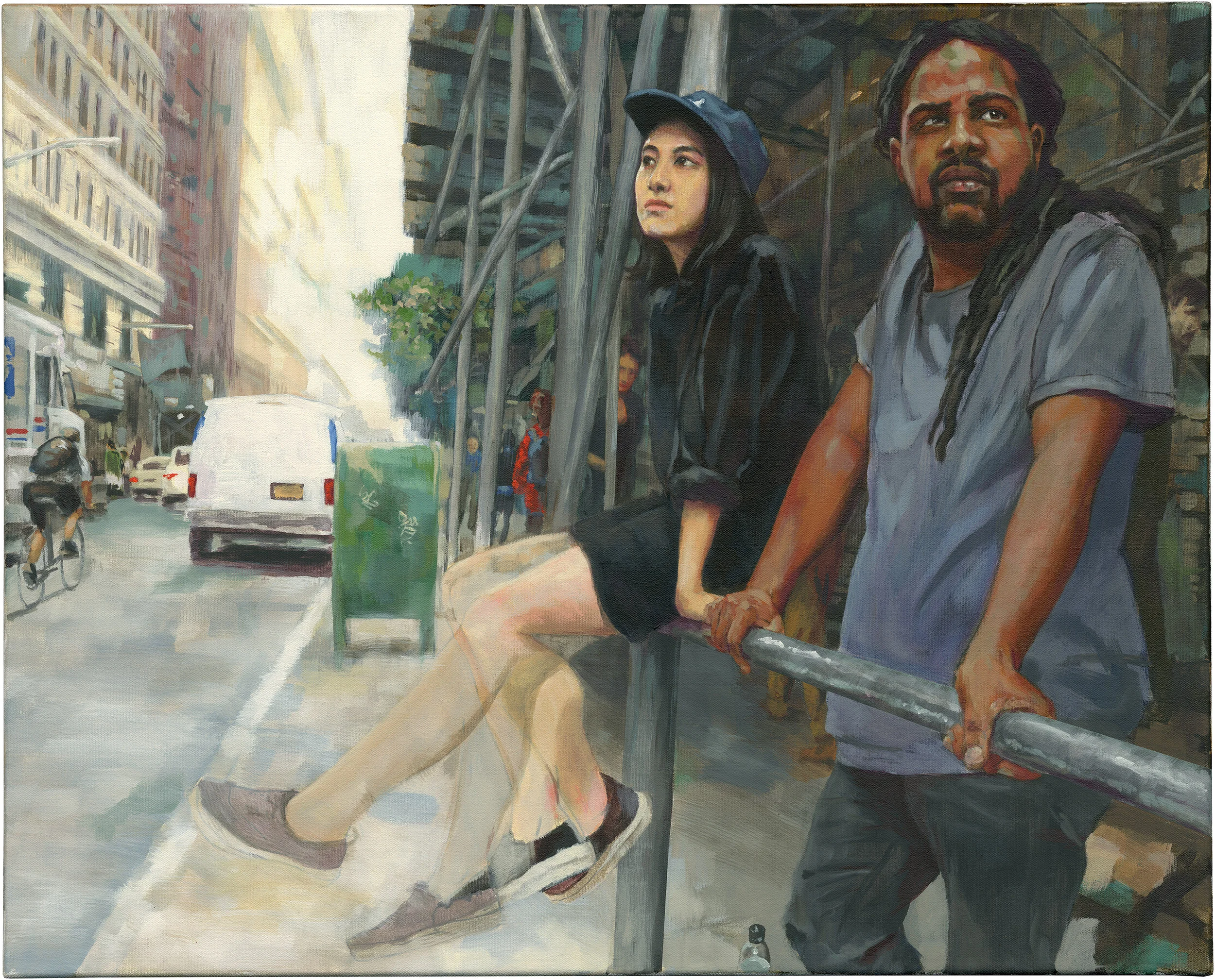 Steven and Angeline | Acrylic on canvas | 24 x 30 inches | 2018