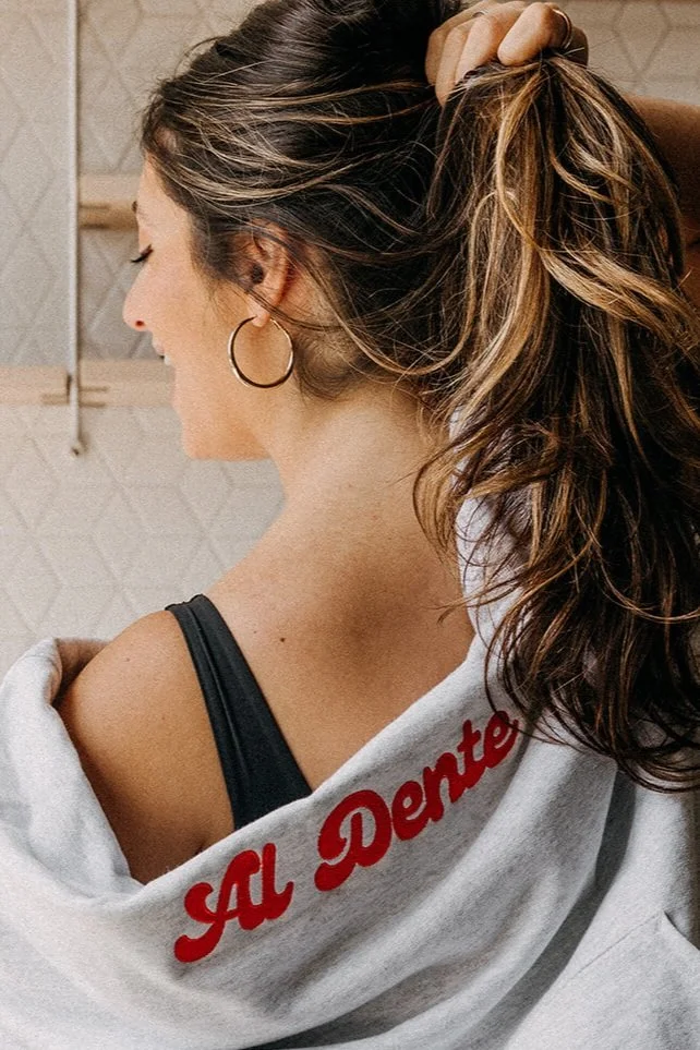 Al Dente CREWNECK - Embroidered Locally - CREWNECK SALE
