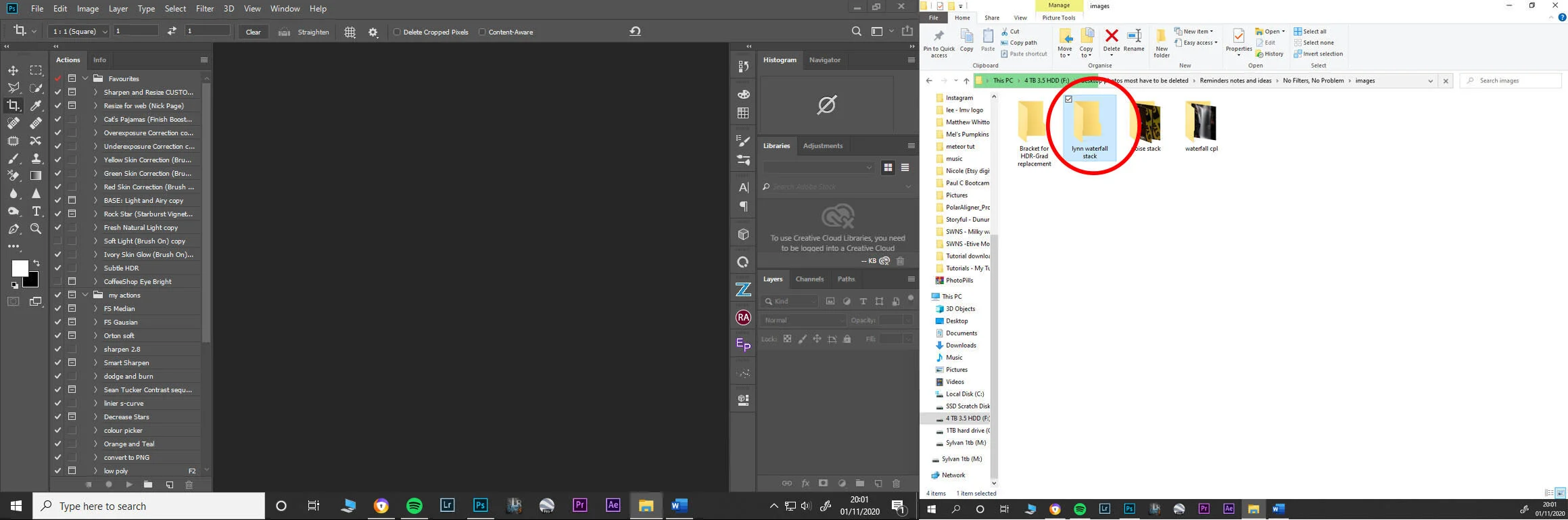 1.)     Navigate to the folder where your files are held on your PC, external hard-drive or SD card