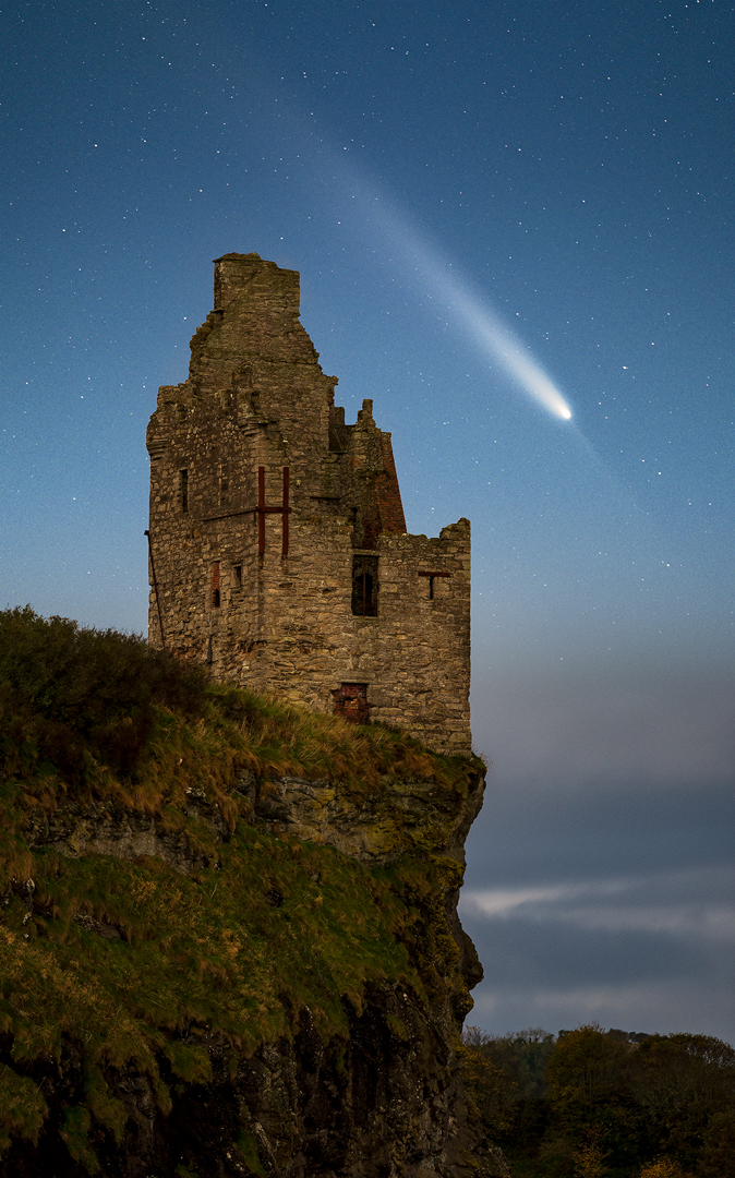 Comet Over Greenan Castle
