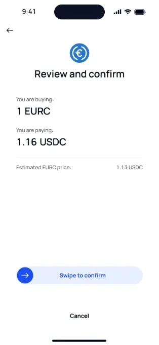 Review EURC order