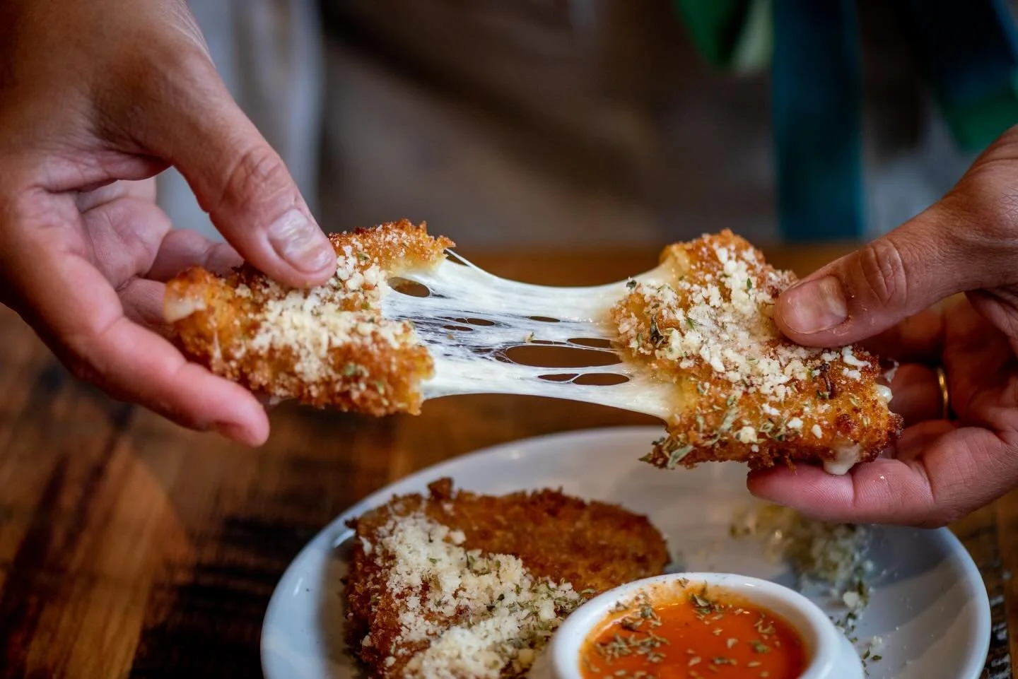 We don&rsquo;t talk about it much but maybe we should. Our fryer is gluten free and we only use gluten free breading for our fried mozzarella, chicken cutlets, breadcrumbs on our Caesar salad, and the breadcrumbs in our meatballs. 

Our pizza is FULL