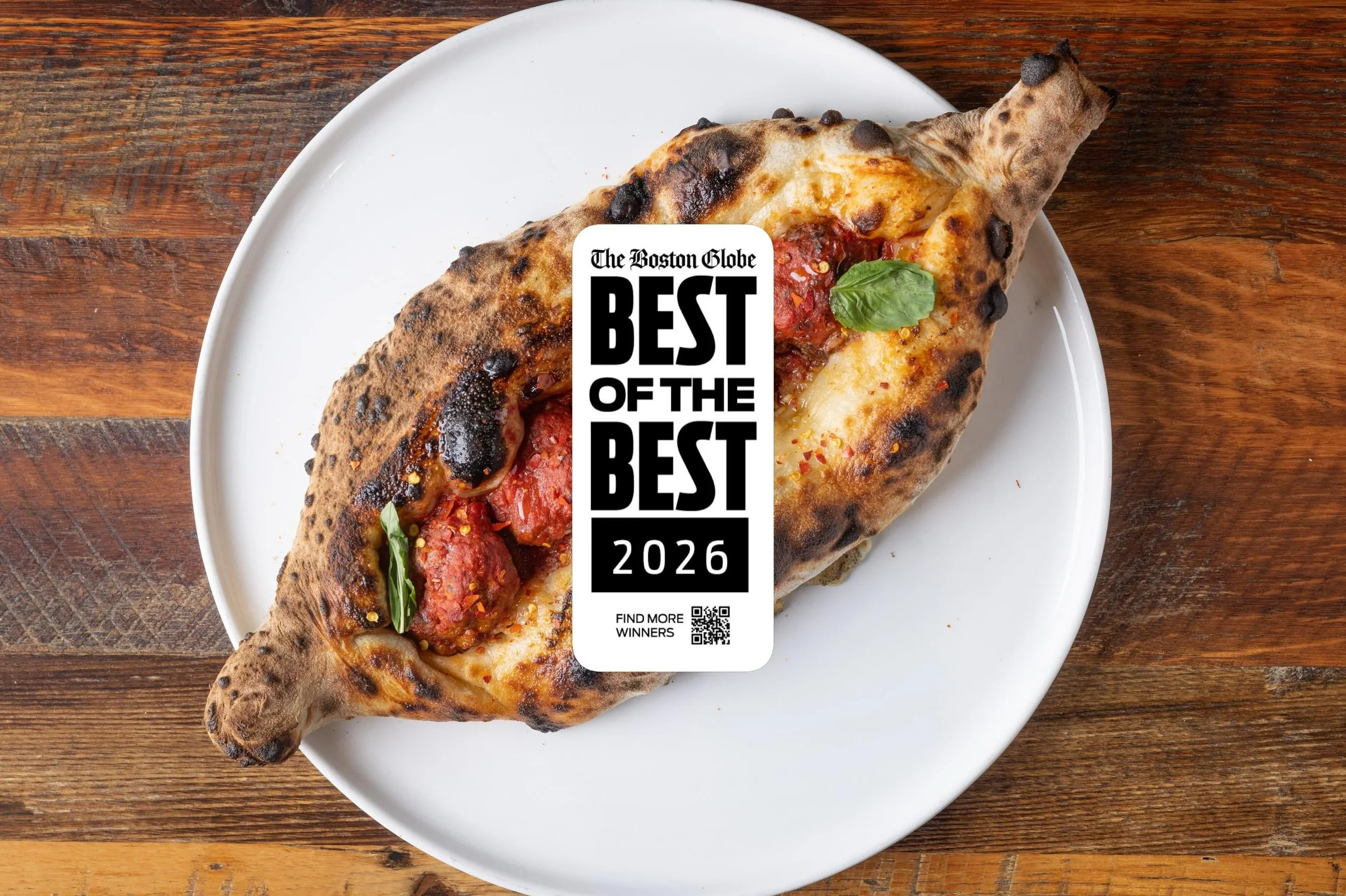Thank you @bostonglobe for recognizing our team again in 2026. Best of the Best Pizza!!

Find us in Southie and Central Square