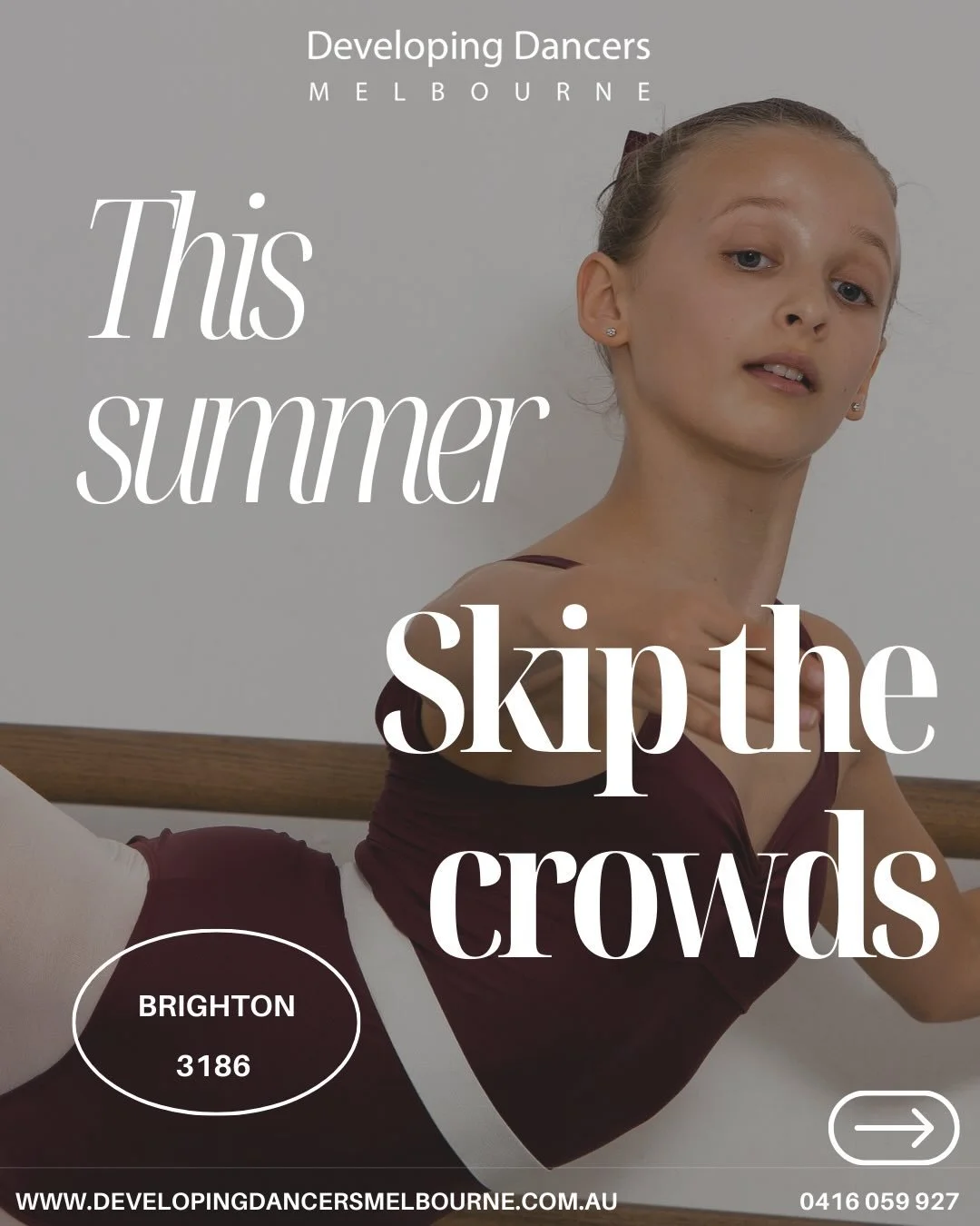 This summer, step away from crowded studios and experience the difference of truly individualised attention.

Private 1:1 coaching offers: 
&bull; Focused corrections
&bull; Technique &amp; artistry refinement
&bull; Personalised pathway guidance
&bu