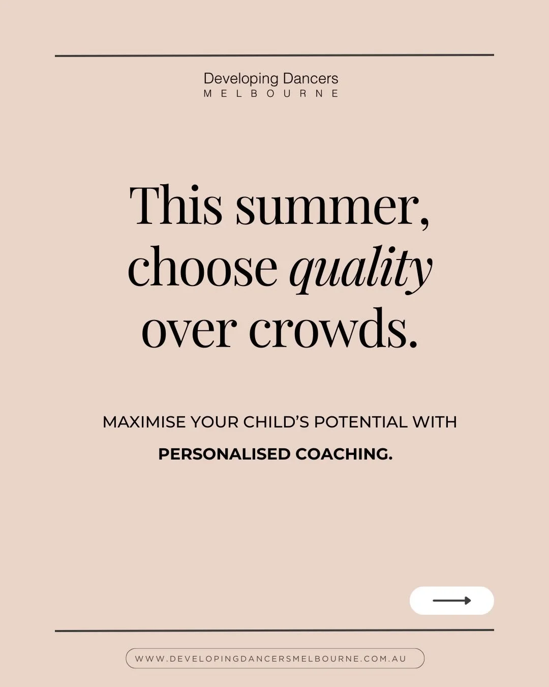 Many summer programs offer wonderful energy - but very little opportunity for individual correction.
When children lack personalised feedback, real progress can plateau.

Private coaching provides:
✔ Expert eyes solely on your child
✔ Personalised, t