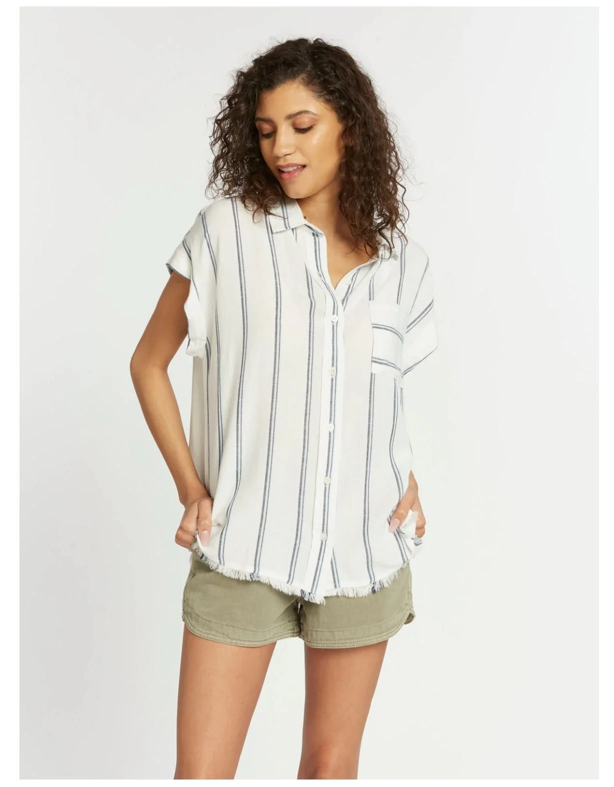 Organic Flutter Sleeve Sweater Top