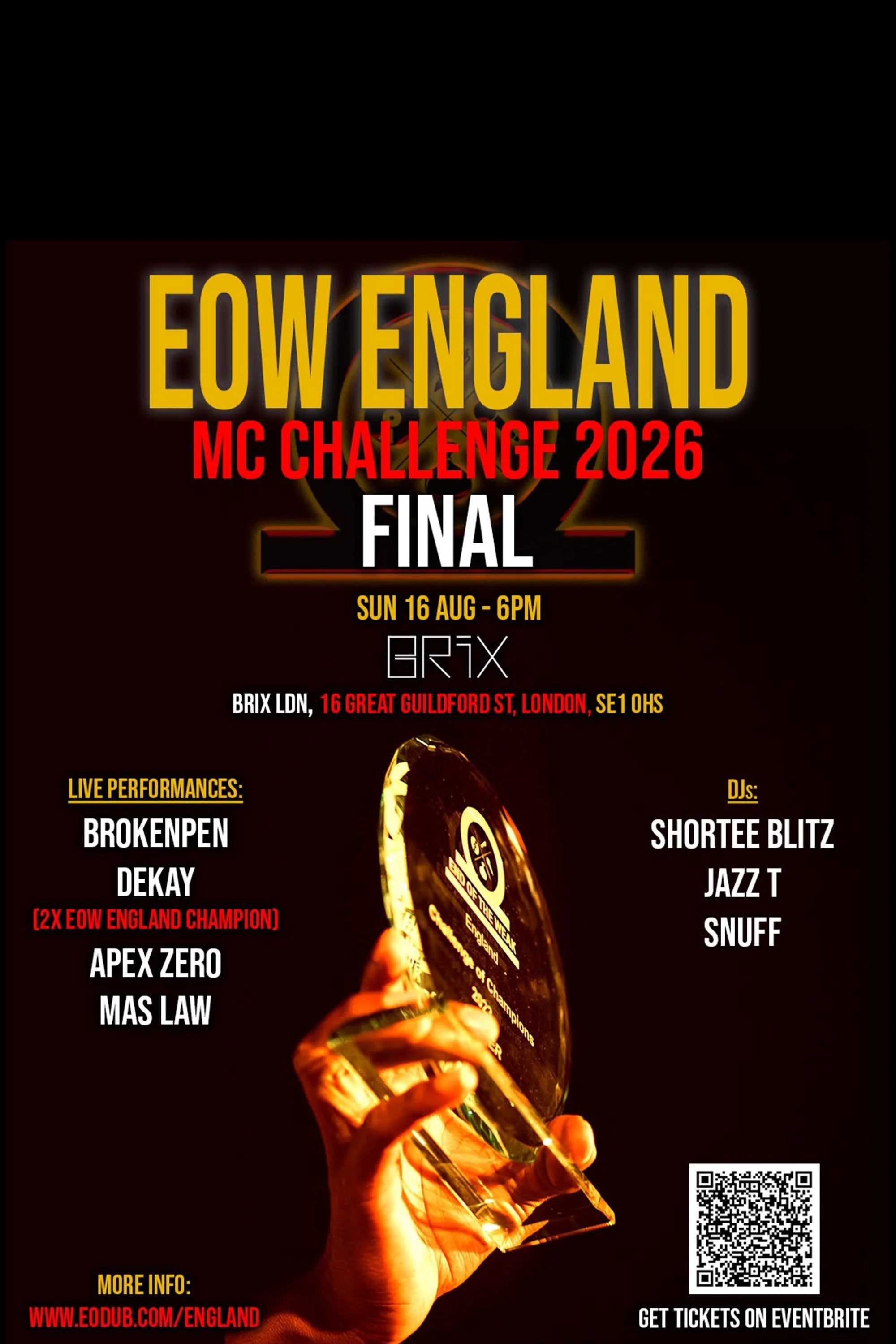 END OF THE WEAK MC CHALLENGE 2026 - ENGLAND FINAL