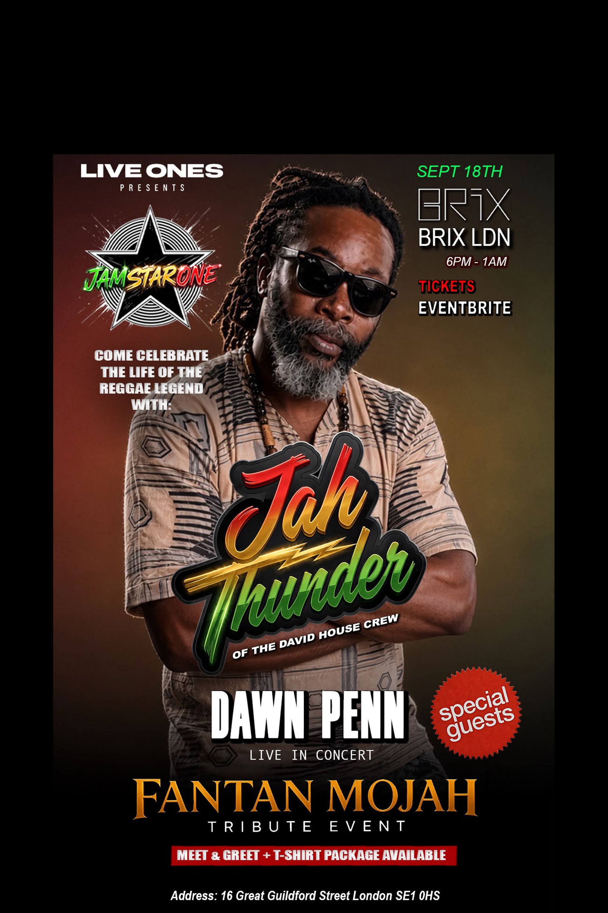 Jah Thunder | Fantan Mojah Tribute Show