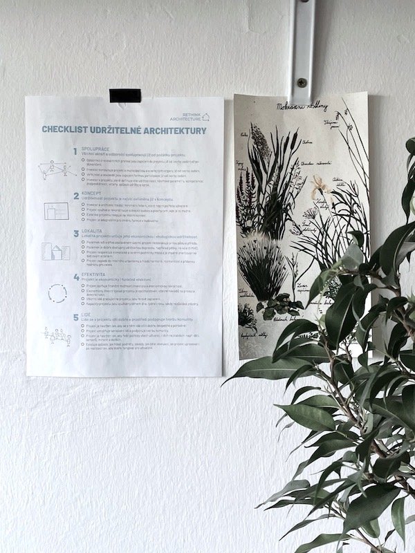 Checklist udržitelné architektury — Rethink Architecture