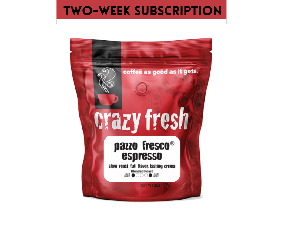 Pazzo Fresco® Super Thick Crema Espresso — Crazy Fresh Coffee