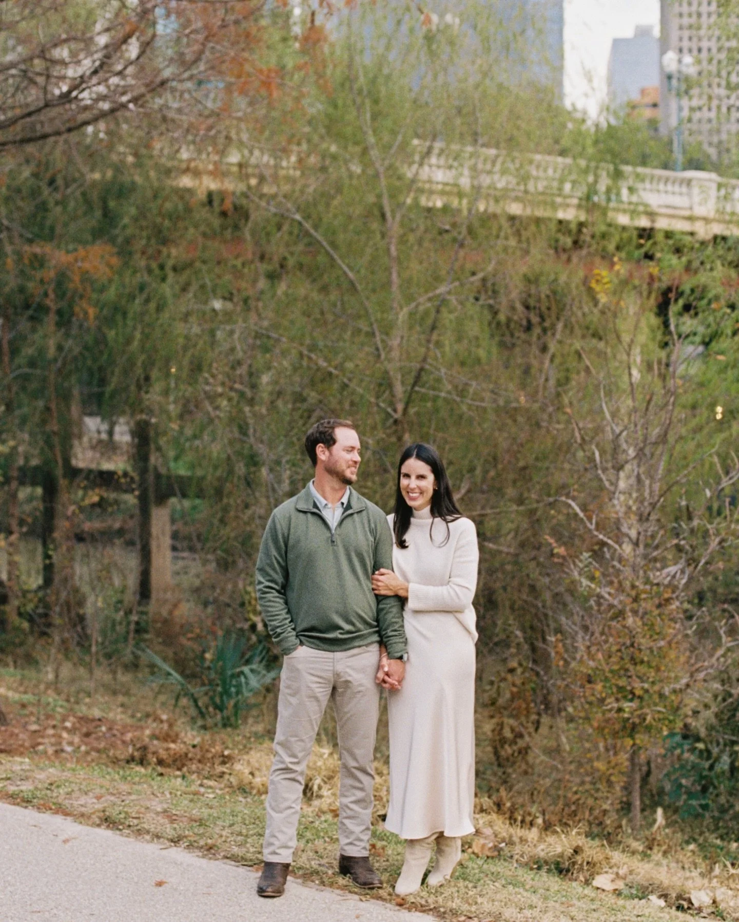 Halie &amp; Ty on a mix of film + digital for their downtown engagement session 🎞️ So excited to celebrate them next month!!