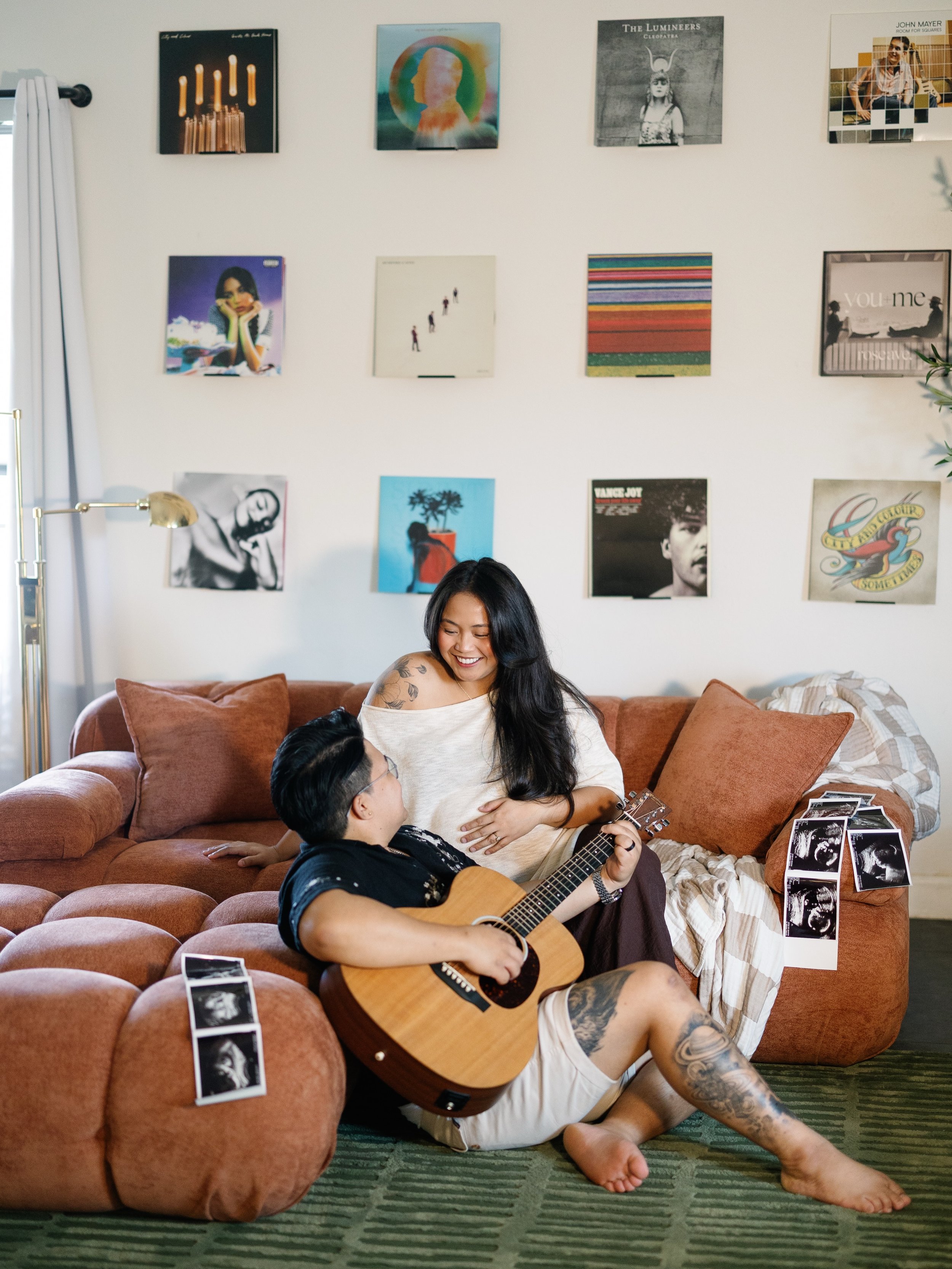 Anthony &amp; Bless opted for an in-home maternity session and honestly, when your livingroom is as aesthetic as theirs, why the heck wouldn&rsquo;t you?! Cannot wait to see y&rsquo;all take on this new chapter as parents &mdash; some of the coolest 