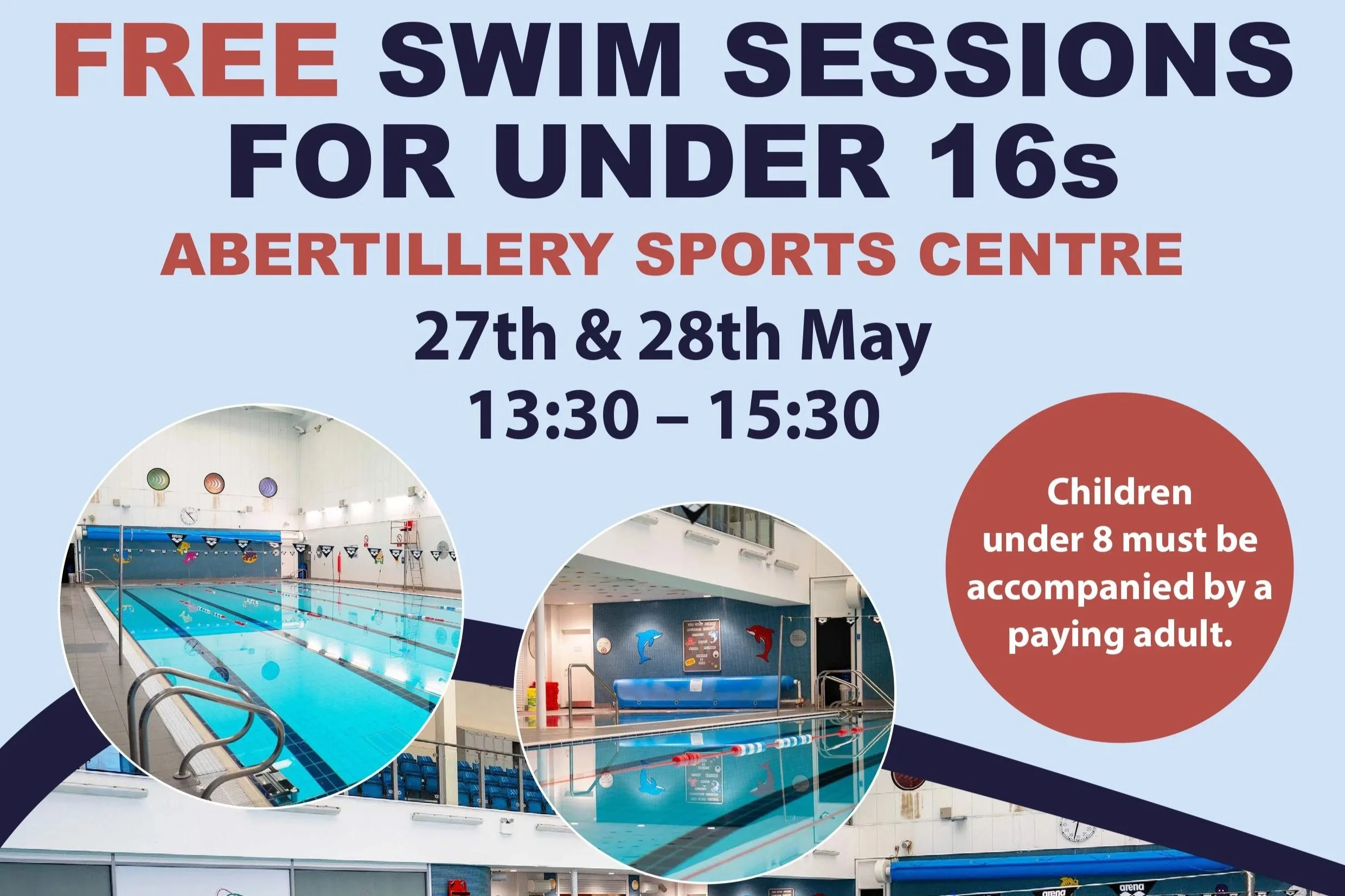 Abertillery FREE Swim Sessions for Under 16s