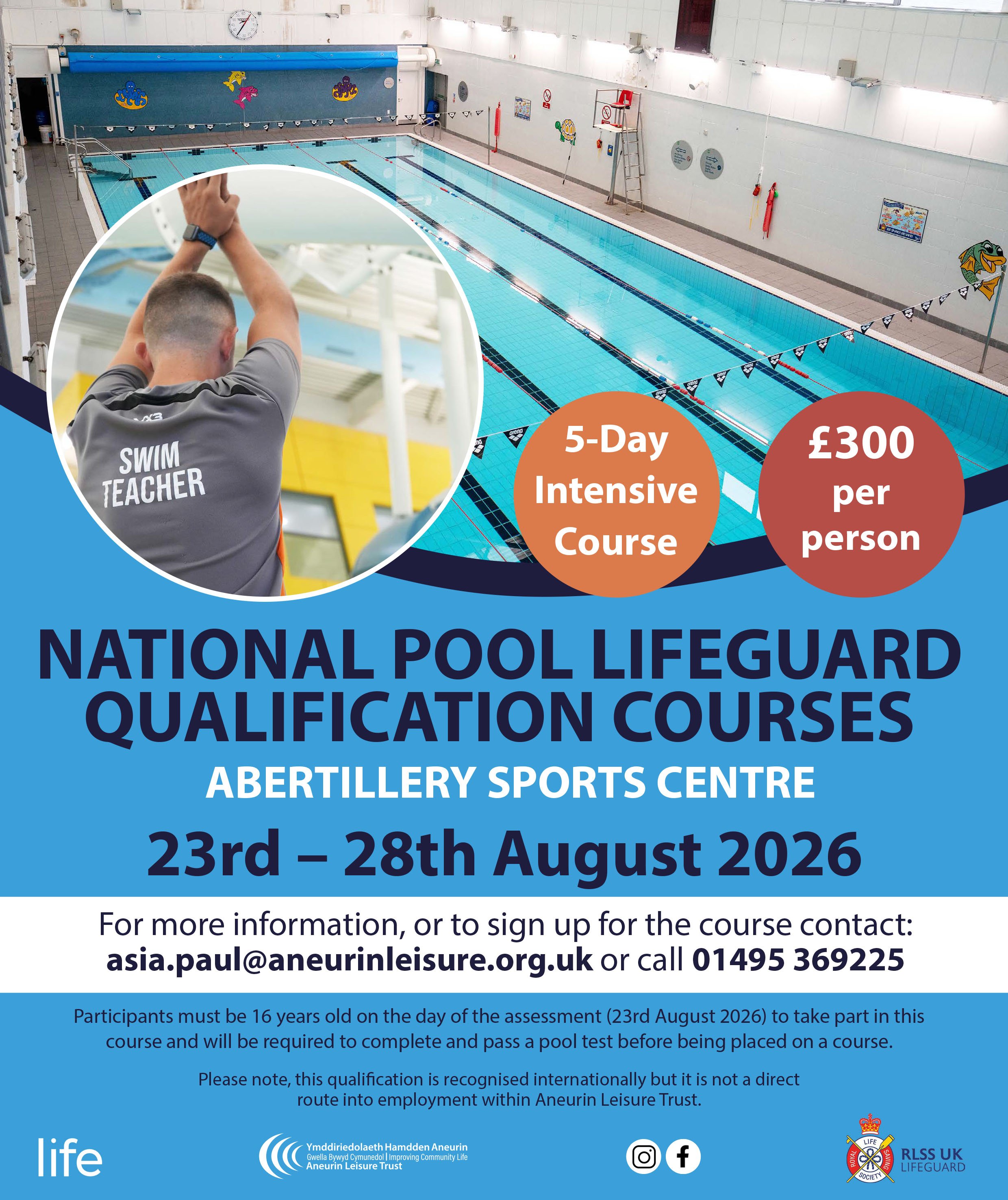National Pool Lifeguard Qualification Course