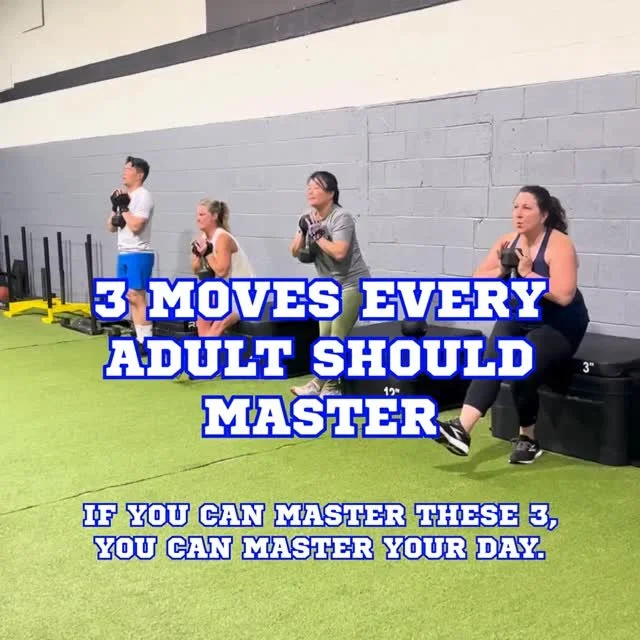 If you want to stay strong, independent, and confident as you age, these three movements matter more than most exercises.

1️⃣ Sit-to-stand &rarr; getting up from a chair or the floor
2️⃣ Step-ups &rarr; stairs, curbs, and uneven surfaces
3️⃣ Loaded 