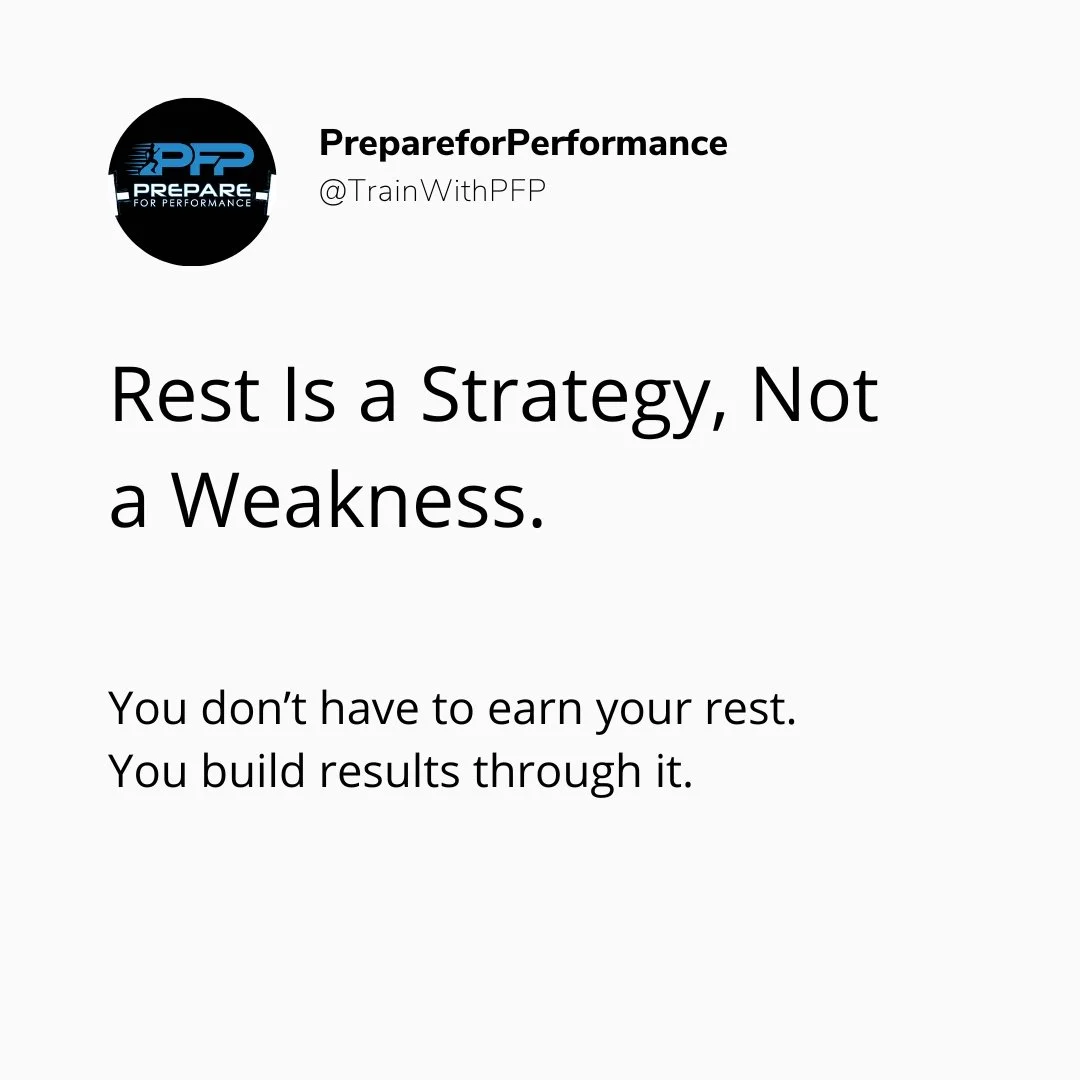 Rest isn&rsquo;t quitting.
It&rsquo;s part of the plan.

As you head into a new week, remember this:
showing up rested, focused, and ready beats showing up burned out every time.

Use today to reset.
Then come back tomorrow ready to move with intenti