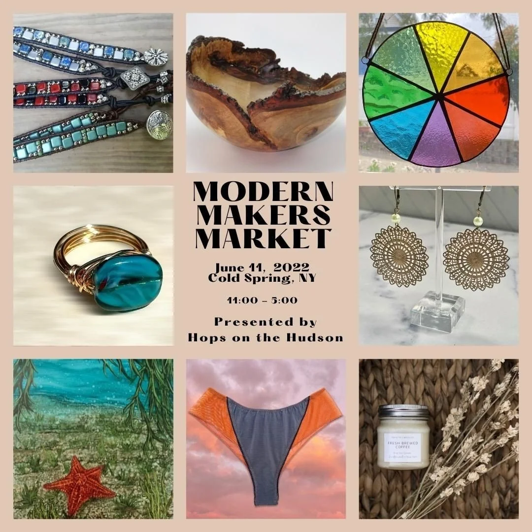 It's going to be a beautiful day tomorrow for the Hops on the Hudson Modern Makers Market tomorrow in Cold Spring. St. Mary's Episcopal Church. Come on out and enjoy the weather, lots of great artists, food, and music!!!!

#hopsonthehudson 
#westches