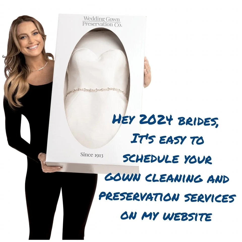 Tis the season to get your dress cleaned and preserved, and I'd love to help you. I worked hard on that dress, let's keep it pretty! Schedule online today, or send me a text. Discounted rates for returning clients. &hearts;️
