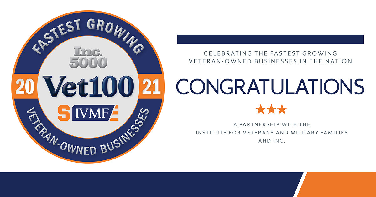 ClearlyAgile Presented with 2021 Vet100 Award