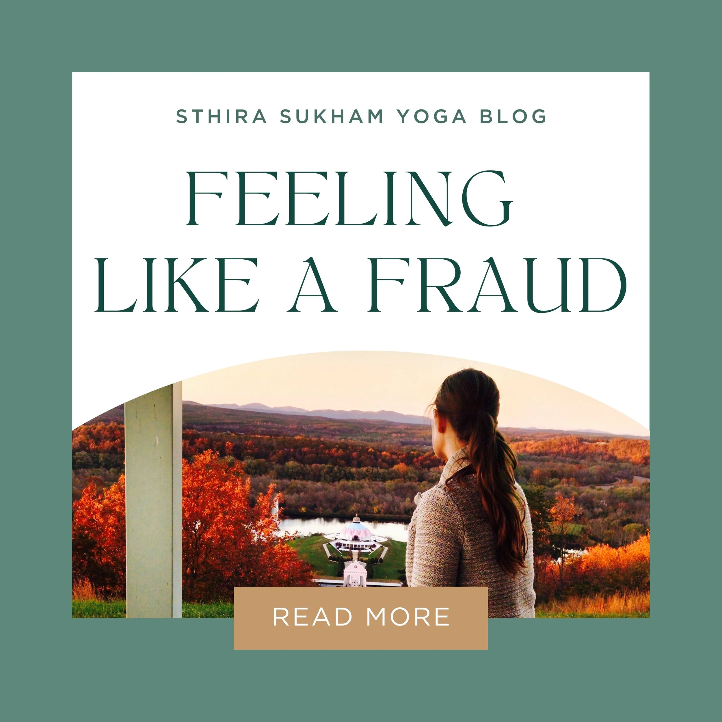 Feeling like a fraud…