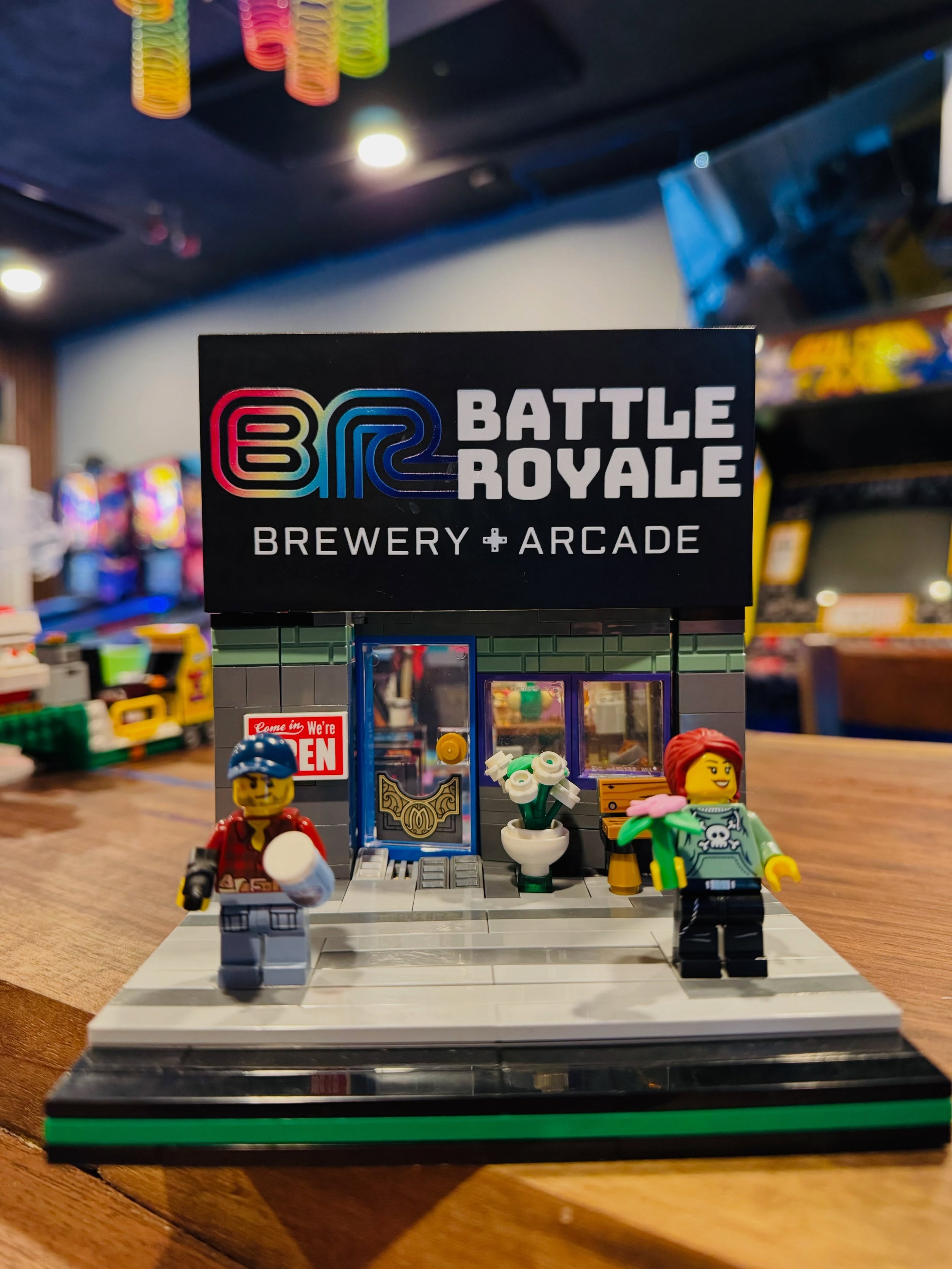 We have the absolute best friends! Our friend Melissa made this killer replica of Battle Royale, which we will have on display once we find the perfect spot. Thank you to all the continued support and excitement, it means the world to us and keeps us