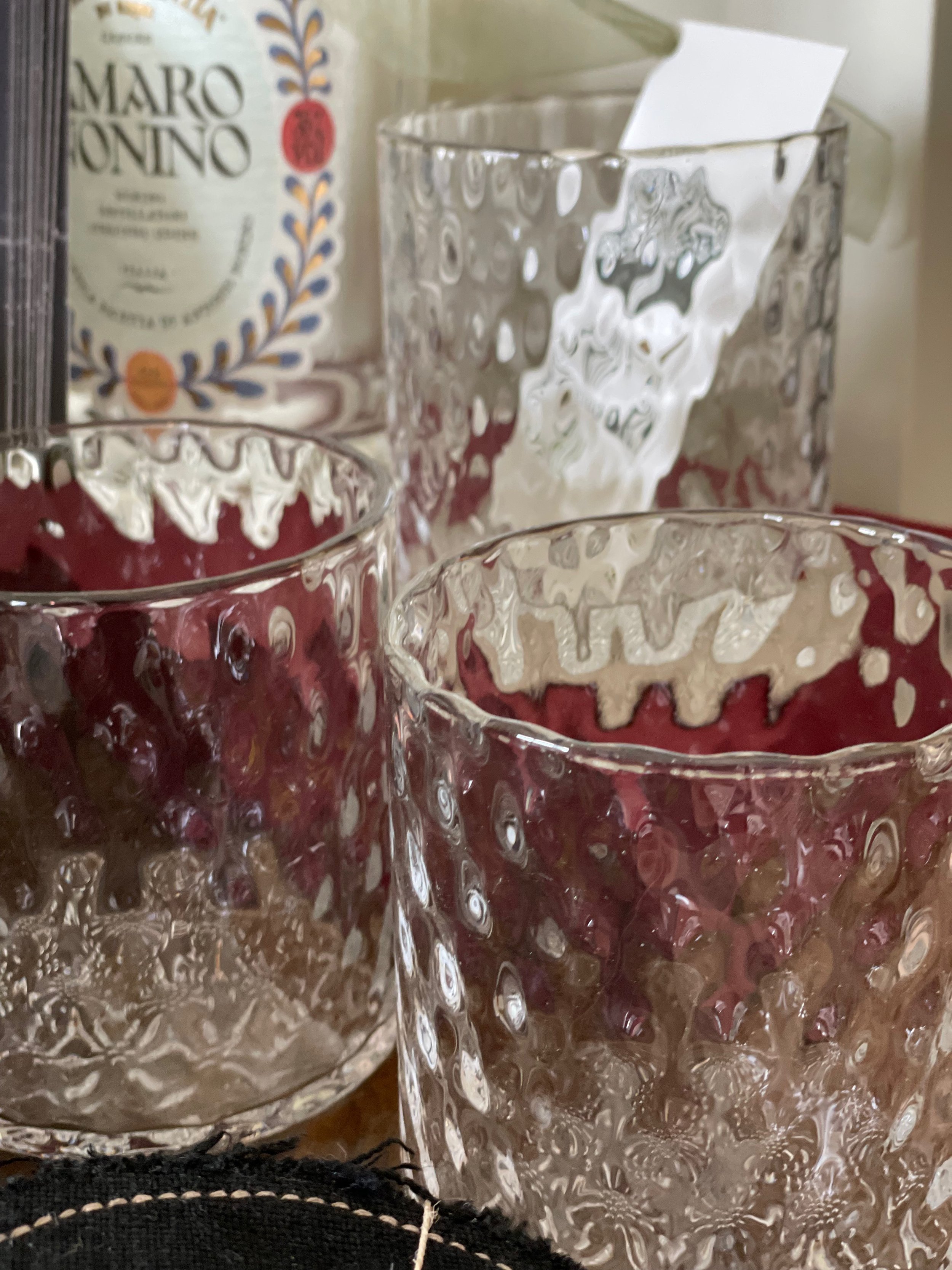 Deco Style Rocks Glass