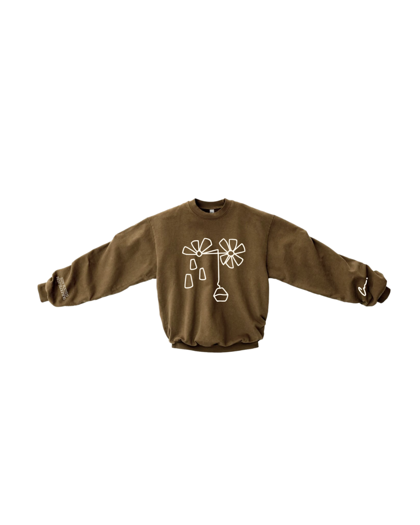 MARS BROWN 'Water Me.' Crewneck (Pre-order)