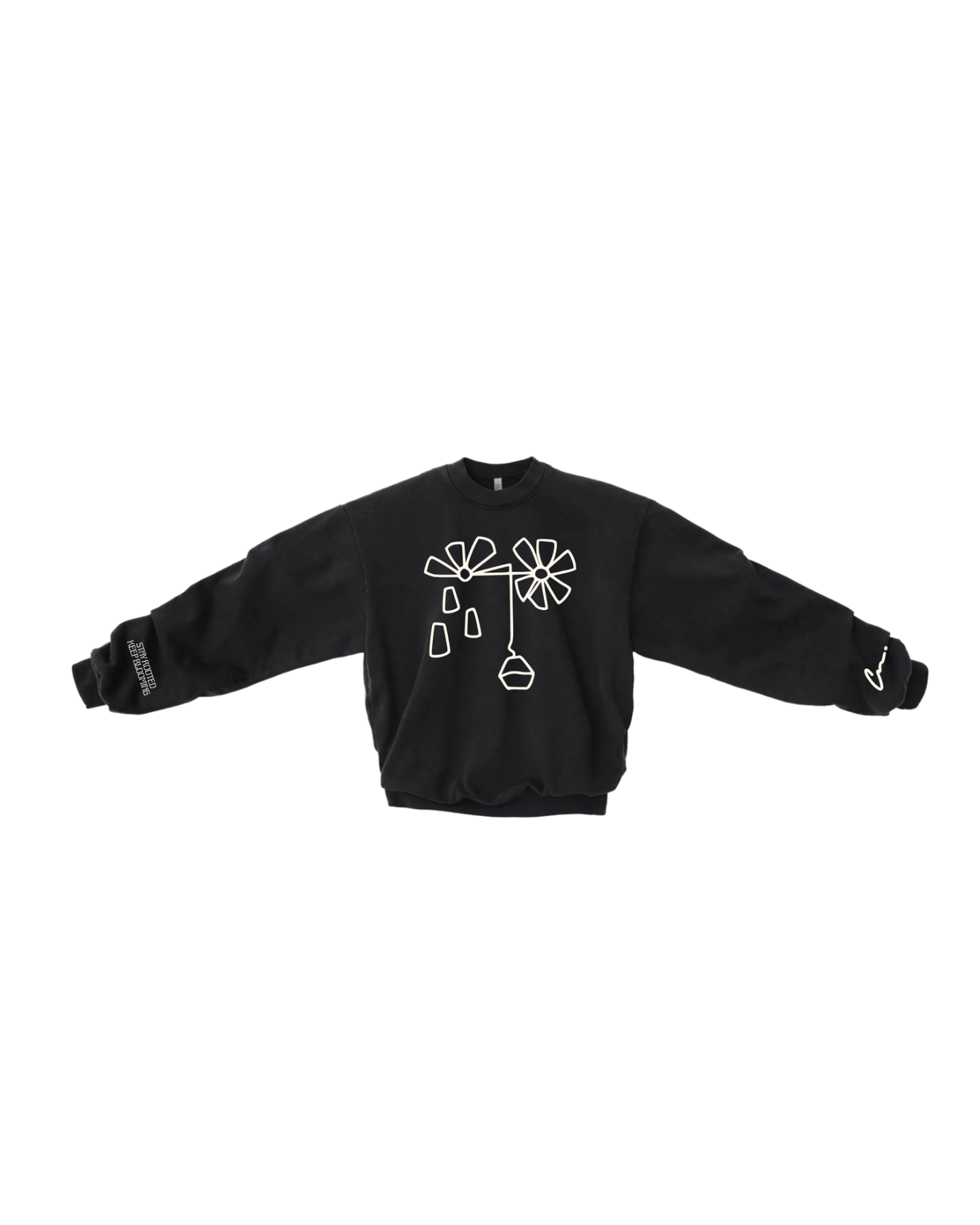 MARS BLACK 'Water Me.' Crewneck (Pre-order)