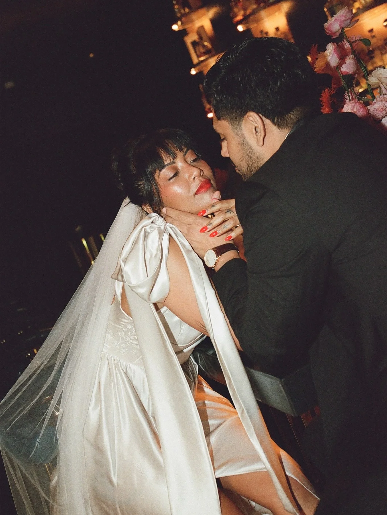 Pops of RED 💄

Florals + Design | @mtnlaurel_floral 
Planning + Design | @ininkweddings 
H&amp;MU | @lunabeauty_bridal 
Dress | @misshouseofdeane 
Photographer | @lightasgold 
Venue | @waustin 
Video + Content | @pinkscorpionweddingfilms 
Jewelry | 