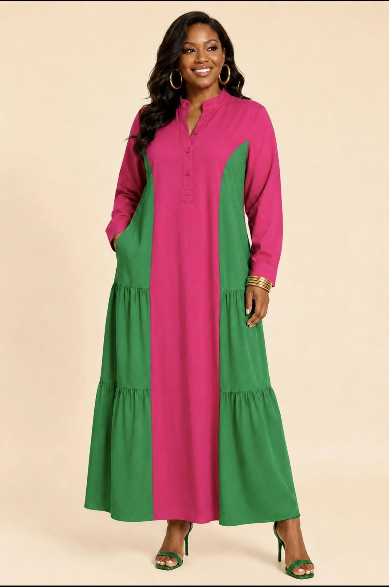 The Emerald Rose Dress(one size fits most)