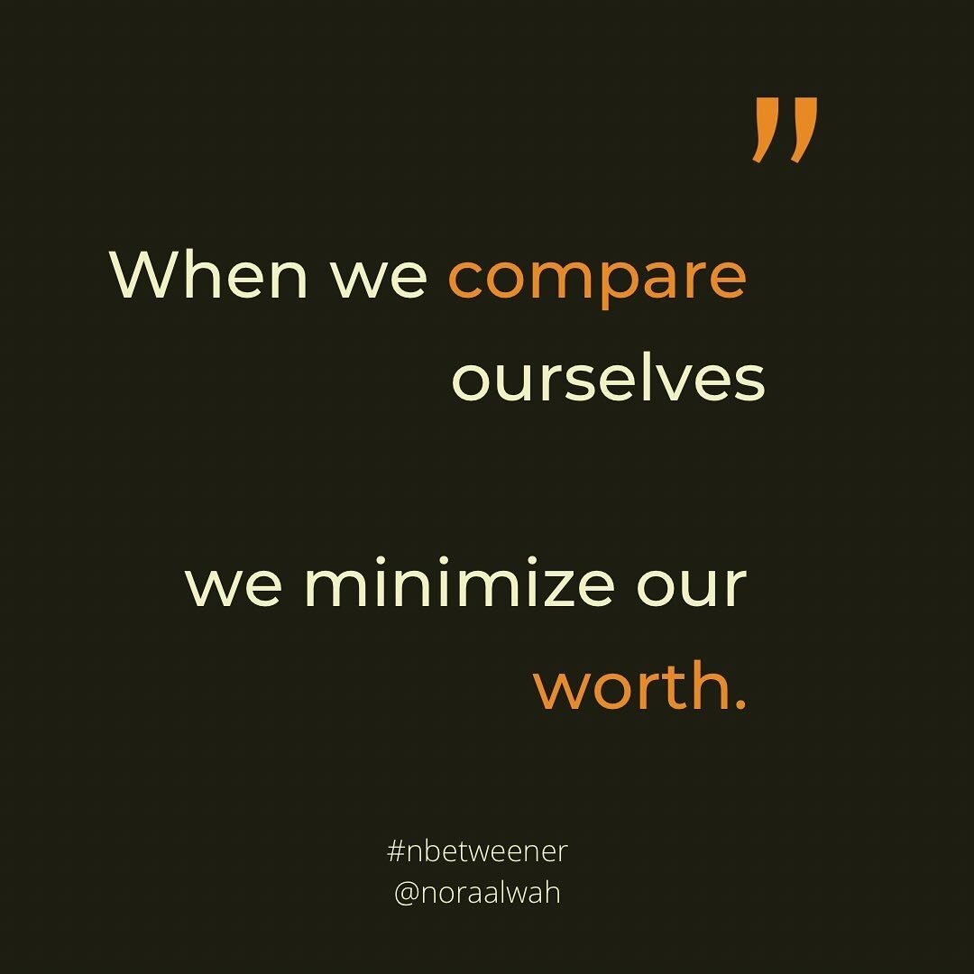 Who are you currently comparing yourself to?😣

Maybe it is your colleague, best friend, mentor or maybe even an influencer?

Every time we compare ourselves to others, we minimize our worth.

When we compare, we sometimes try to &ldquo;act&rdquo;, o