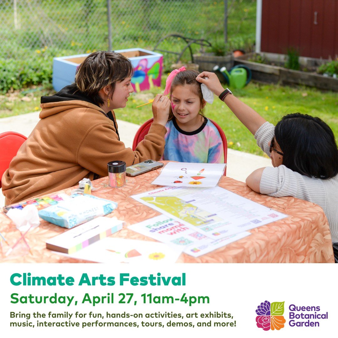 Celebrate Earth Month with us tomorrow (Saturday) at the @queensbotanicalgarden Climate Art Festival as we create stamps and prints inspired by math and patterns found in nature. 

Bring the whole family for an afternoon of fun, hands-on activities, 