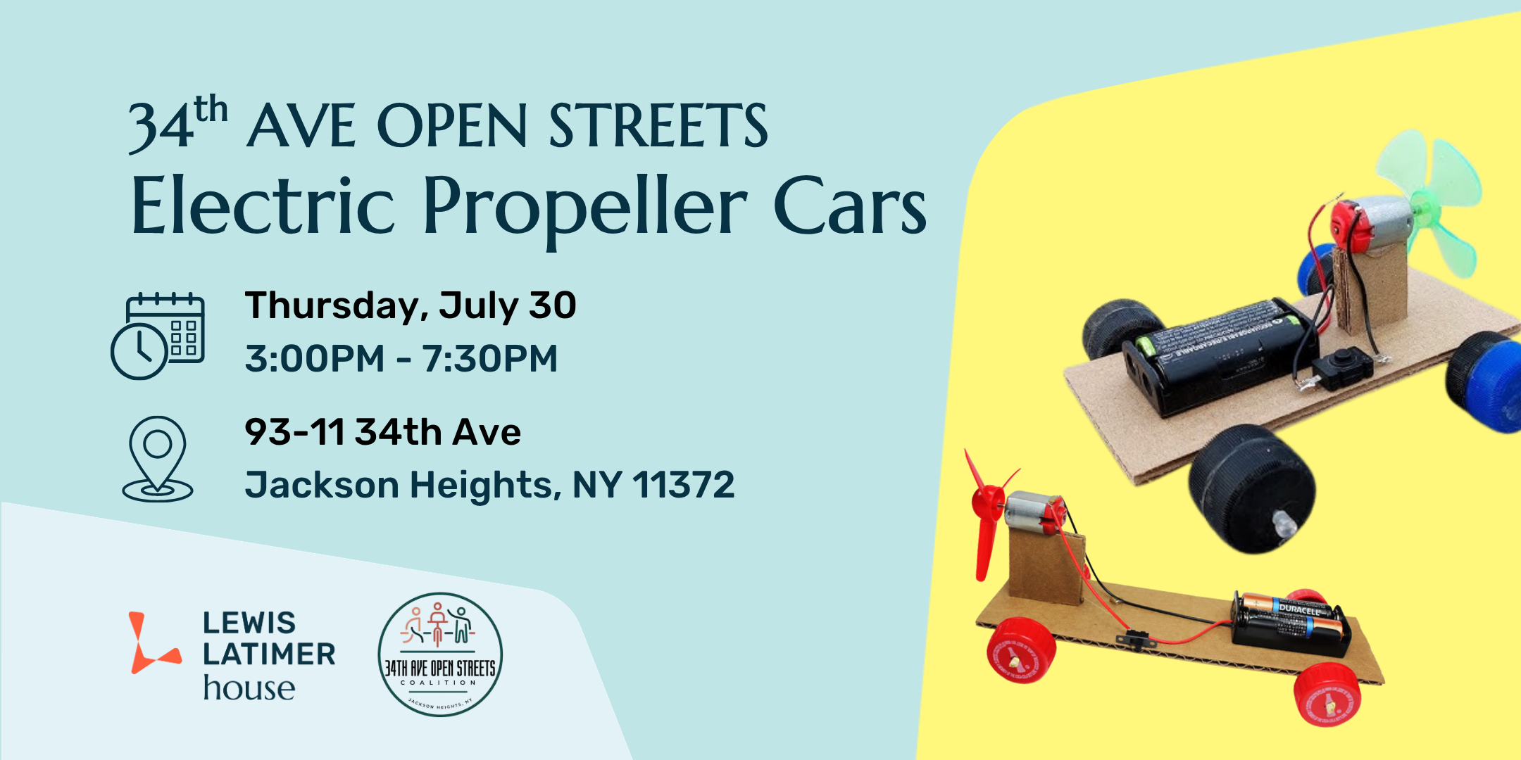 34th Ave Open Streets: Propeller Cars