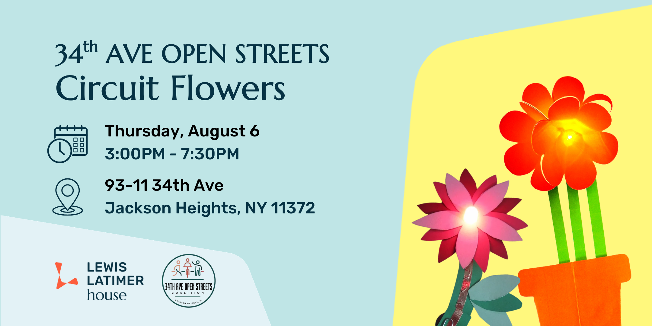 34th Ave Open Streets: Circuit Flowers
