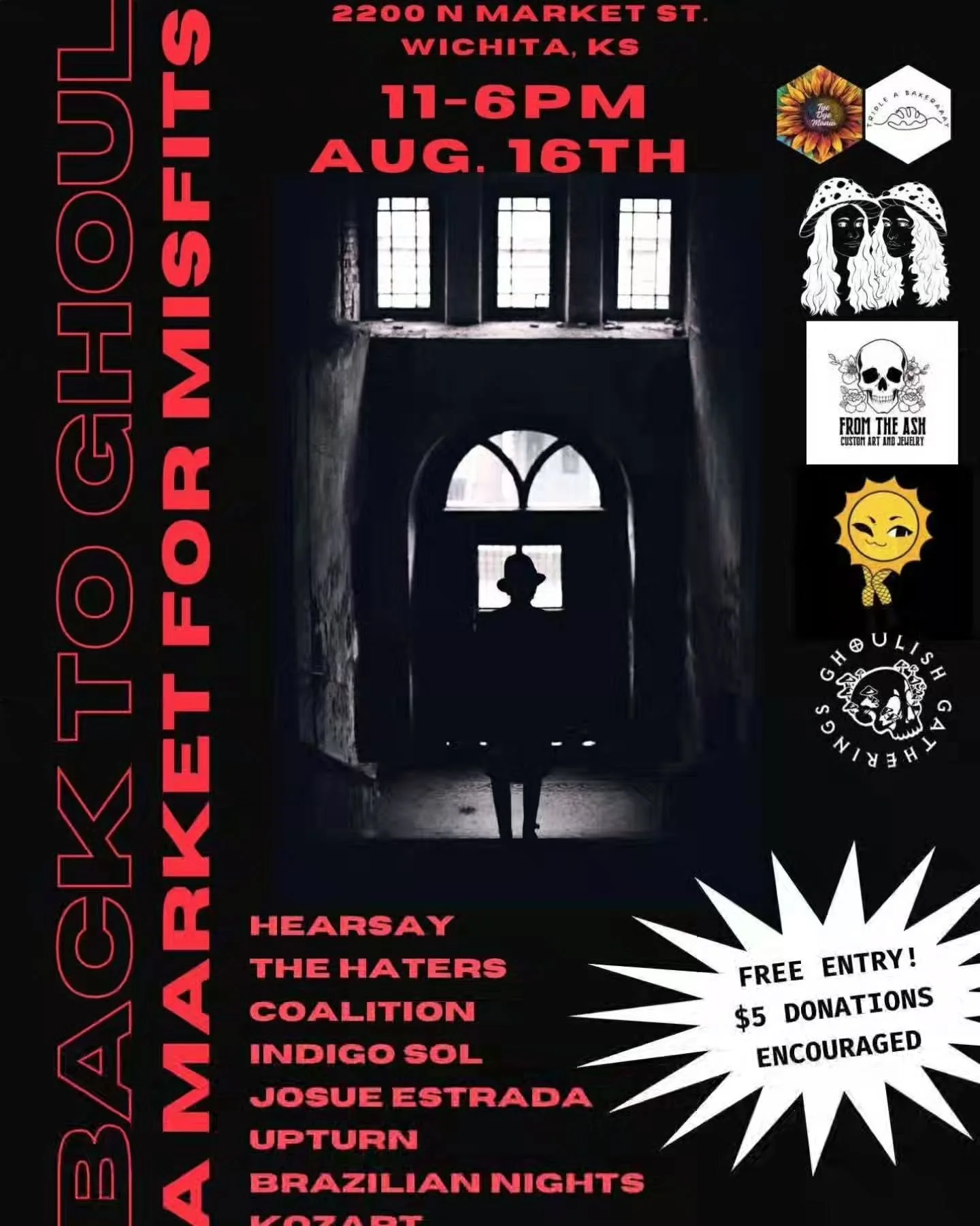 Catch us tomorrow from 11 am - 6 pm at the Back to Ghoul Misfits Market and 9 pm - 12 am at the WSU NXT LVL Garage party!! Find new tshirts, prints, stickers, and more!