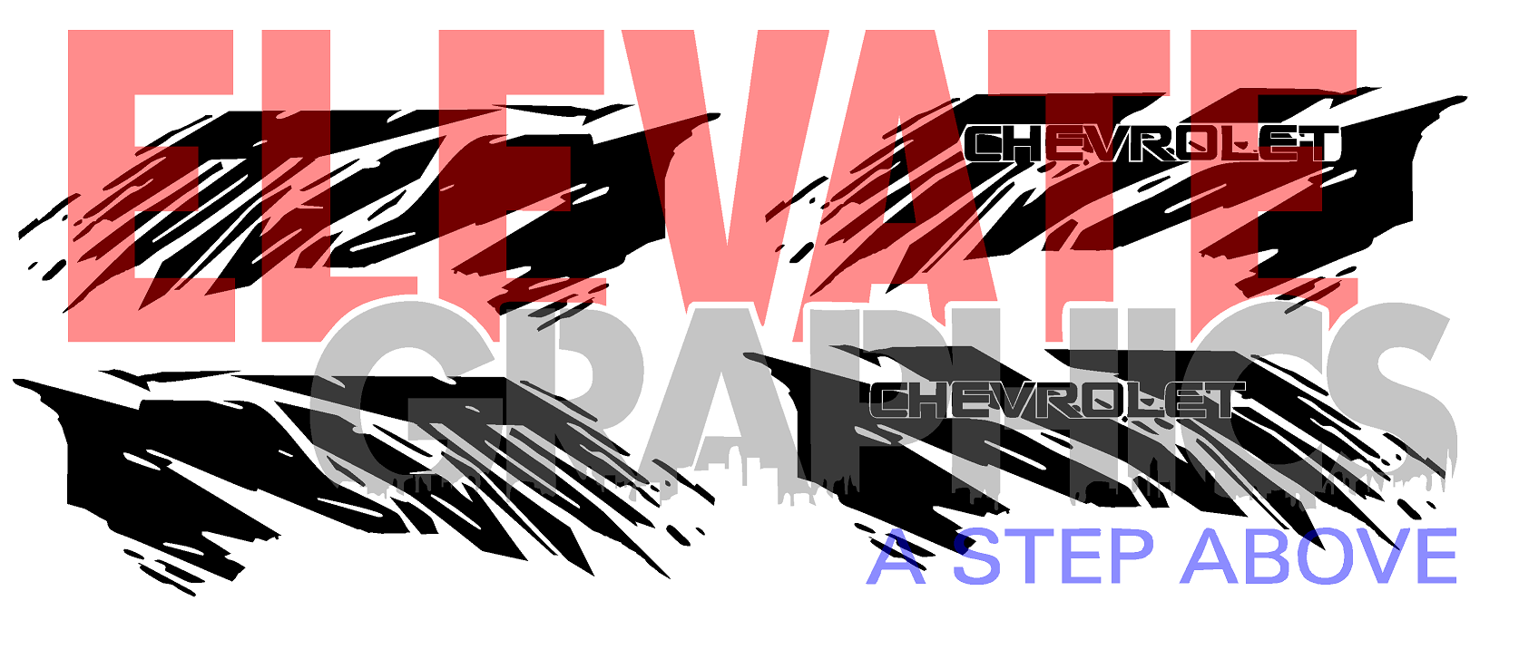 Chevy Silverado Side Splatter Stripes Auto Vinyl Graphics 3M Decals OEM ...